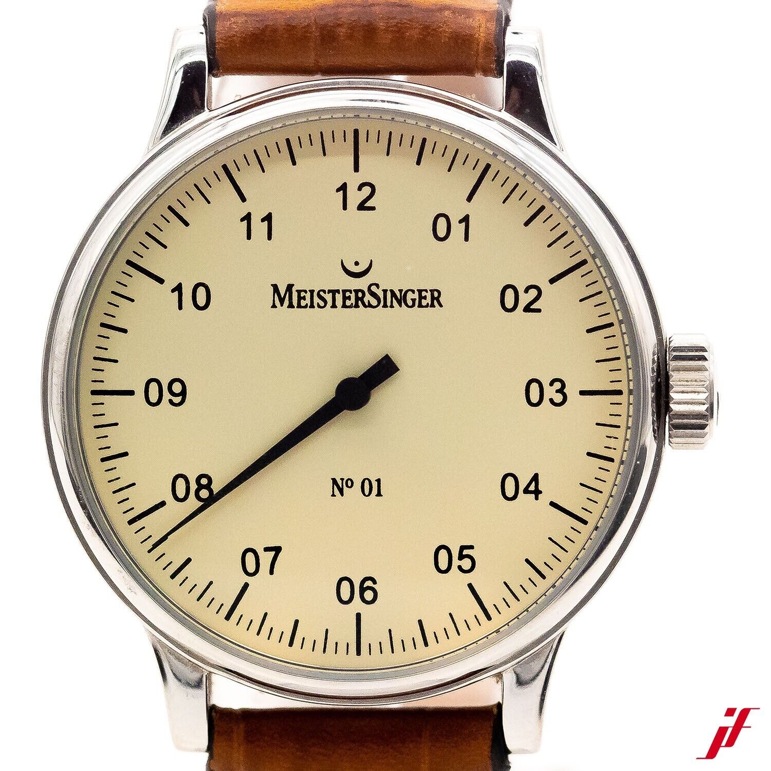 MeisterSinger No.01 Uhr Edelstahl Handaufzug 43mm Ref.AM3303 Croco