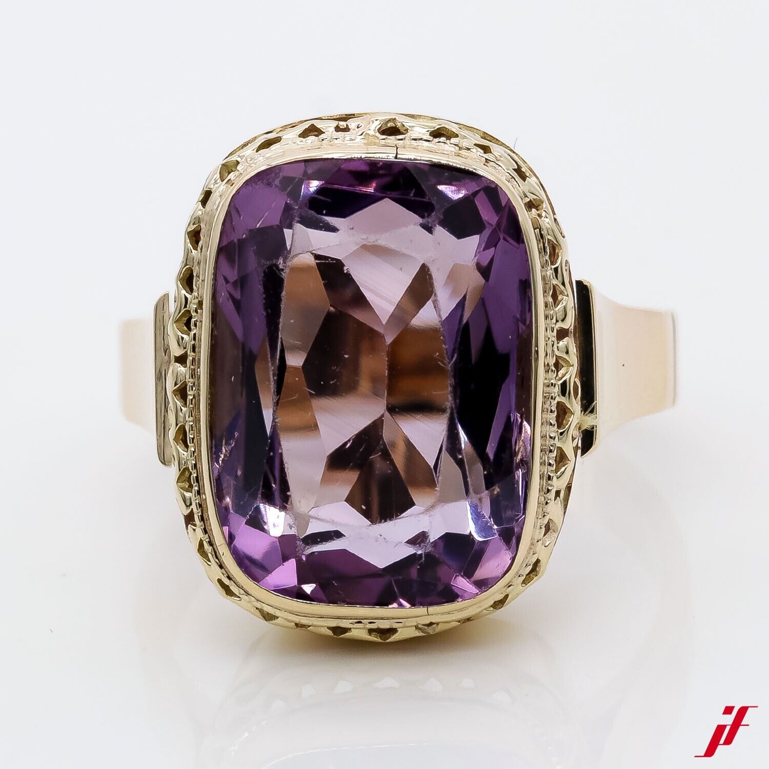 Ring 8K/333 Gelbgold 1 Amethyst ca. 10,0ct- Wert 900,- €