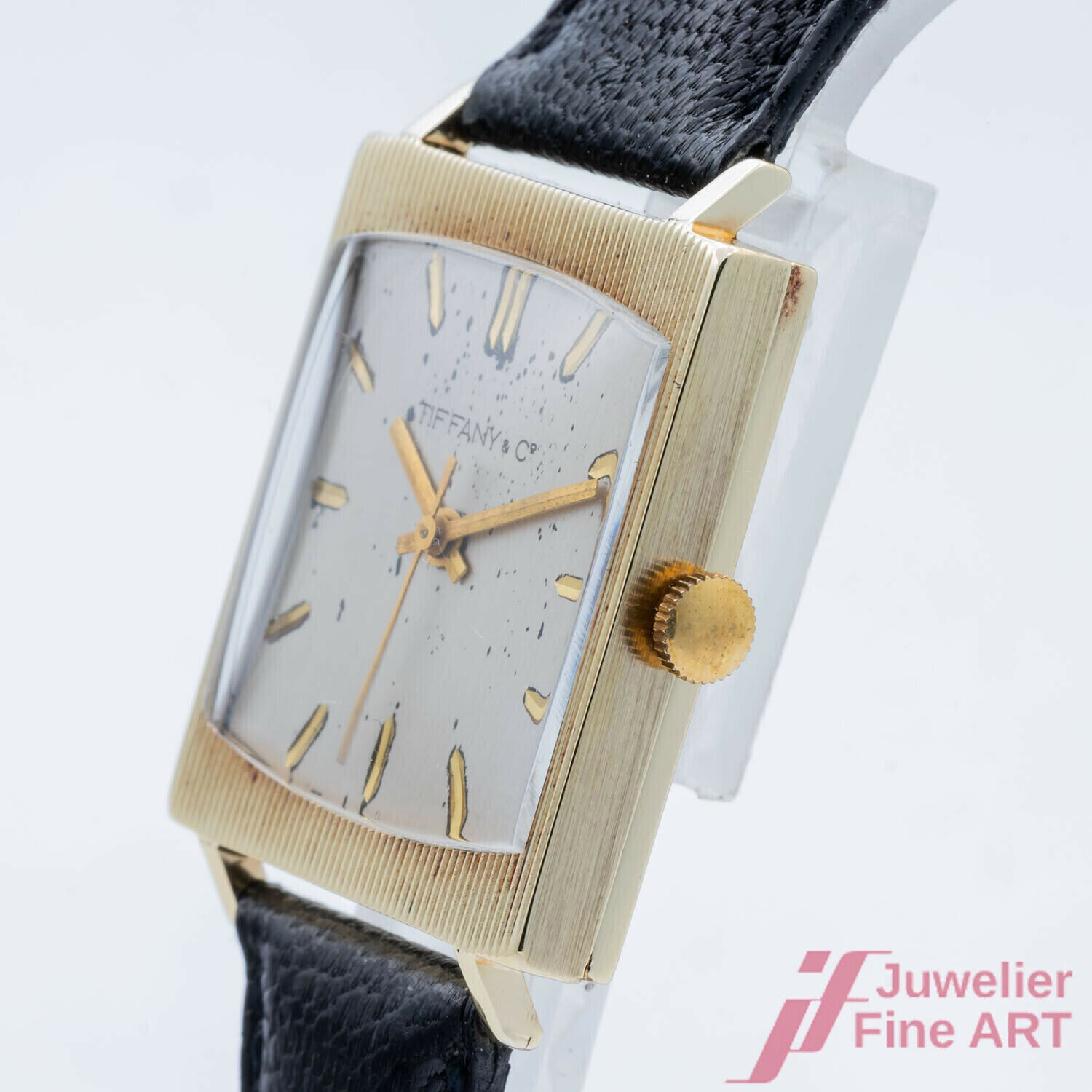 Uhr Tiffany&Co. Vintage Herrenuhr 750/18K Gelbgold Handaufzug 27 x 30 mm