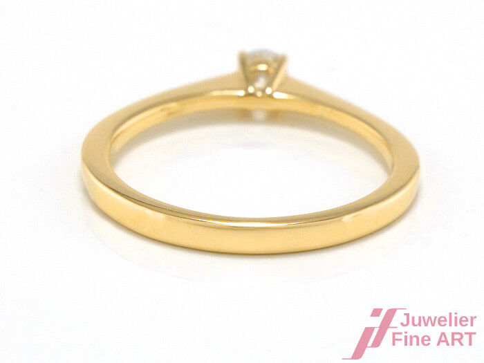 Ring Solitär Verlobung Antrag Größe 54  750/18K Gelbgold Diamant Brillant Neu