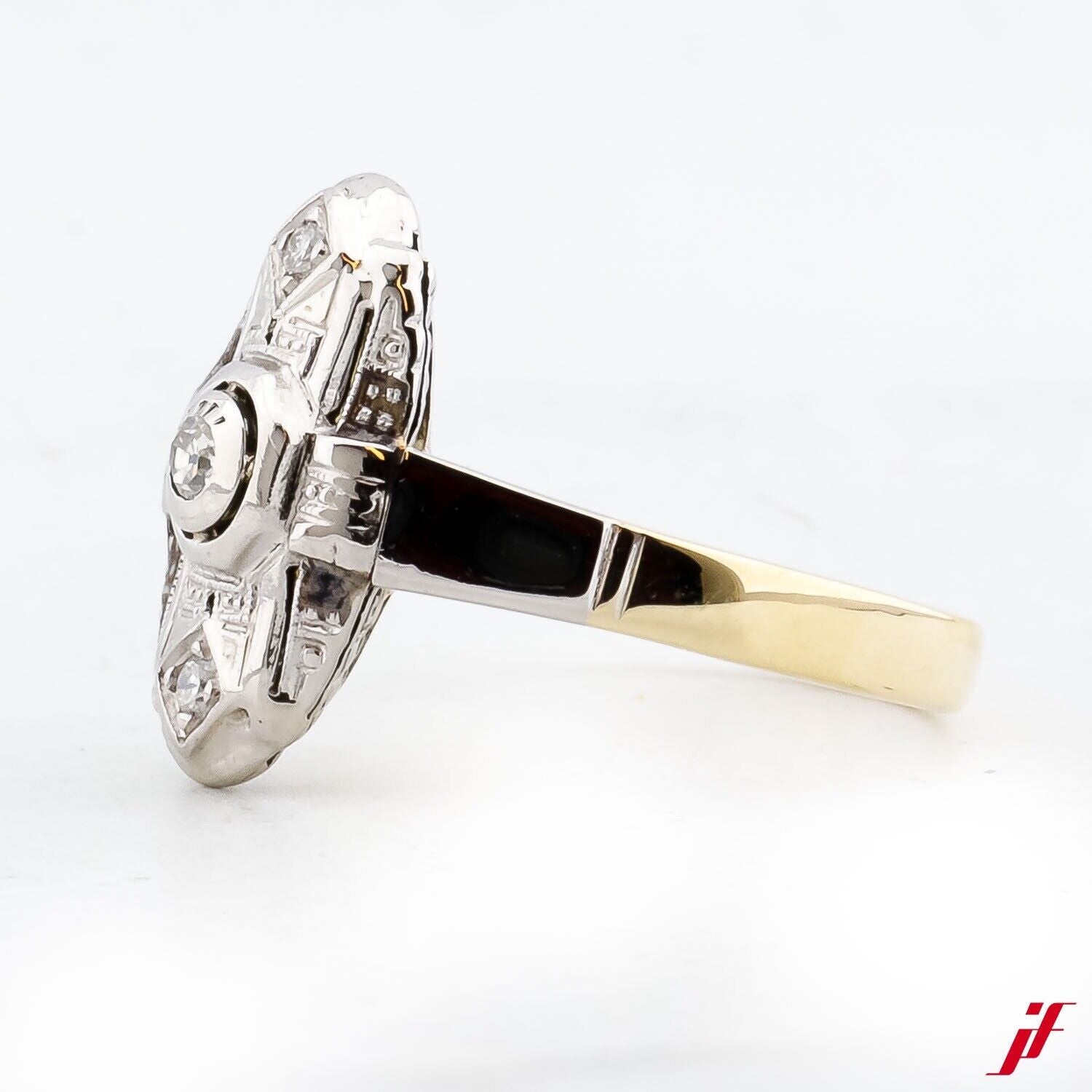 Ring 585/14K Gelbgold 3 Diamanten ca. 0,10ct - Wert 1300€