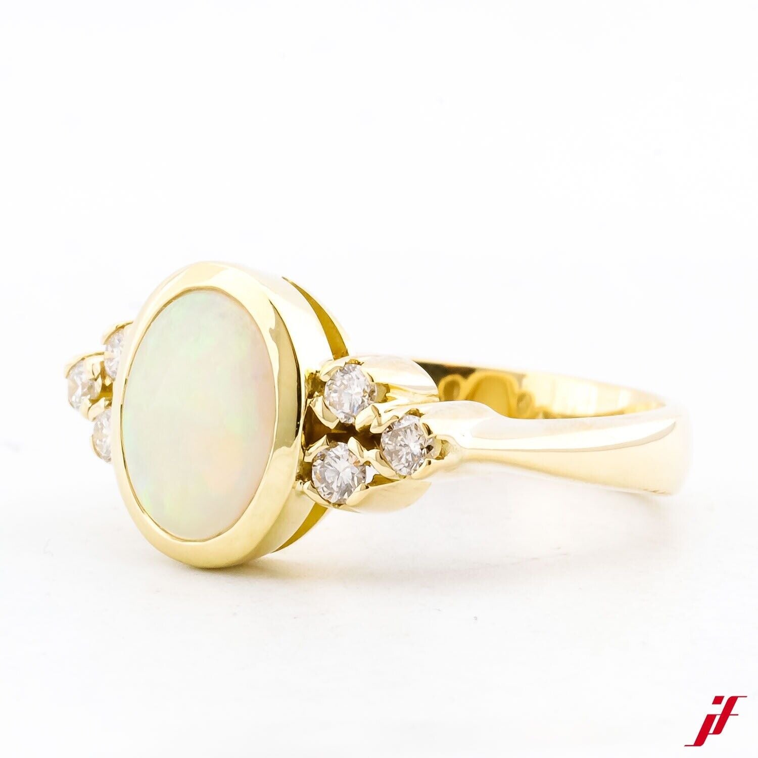 Ring 18K/750 Gelbgold Opal Brillanten - Wert 2.900€