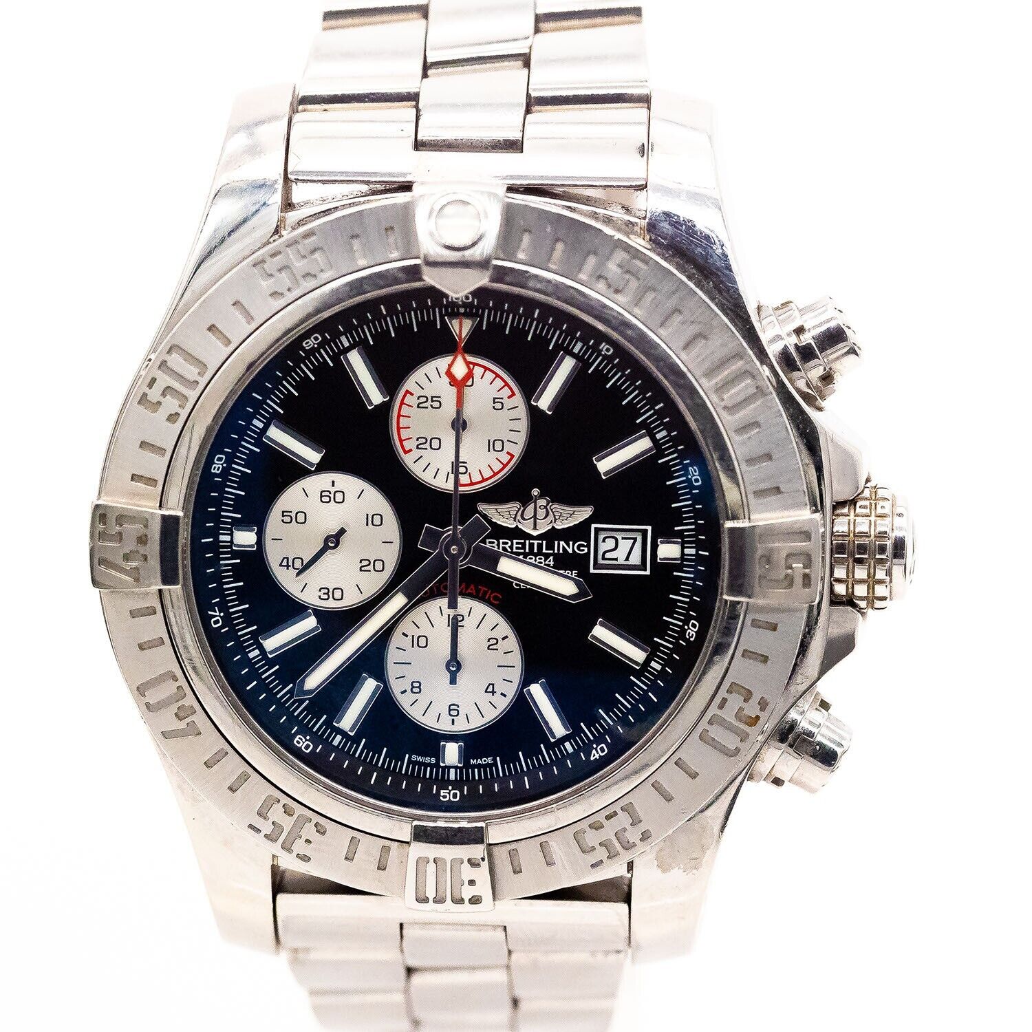 Breitling Super Avenger II 48mm Ref.A1337111/BC29 Stahl Automatik Full Set 2014