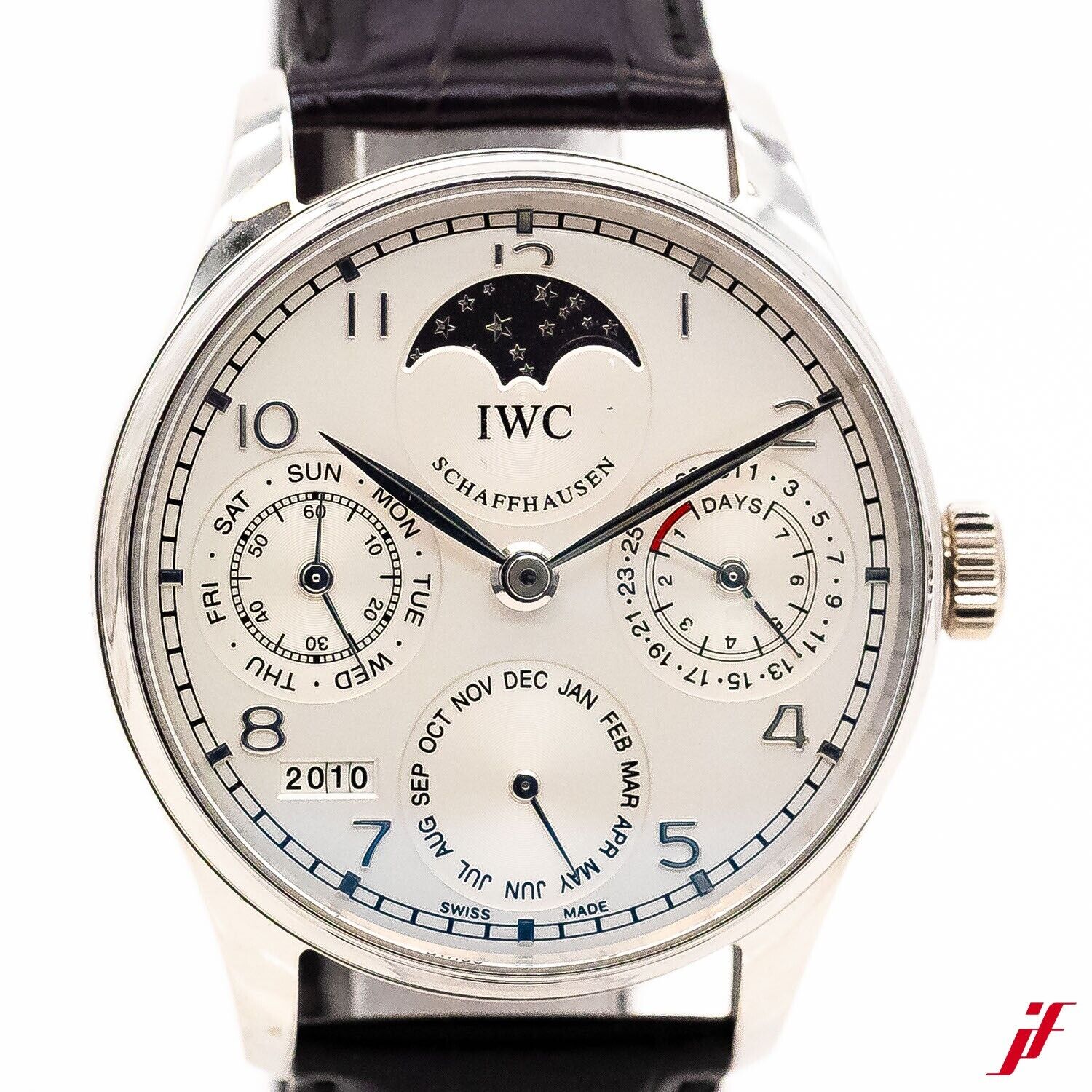 IWC Portugieser Ewiger Kalendar 42.3mm Ref.IW502219 Croco Automatik Platin