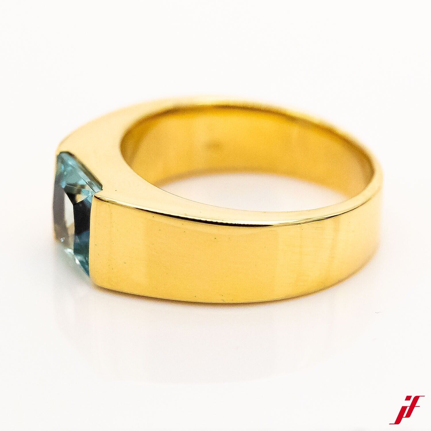 Ring 585/14K Gelbgold 1 Aquamarin Gr.56,5 - Wert 2.000€