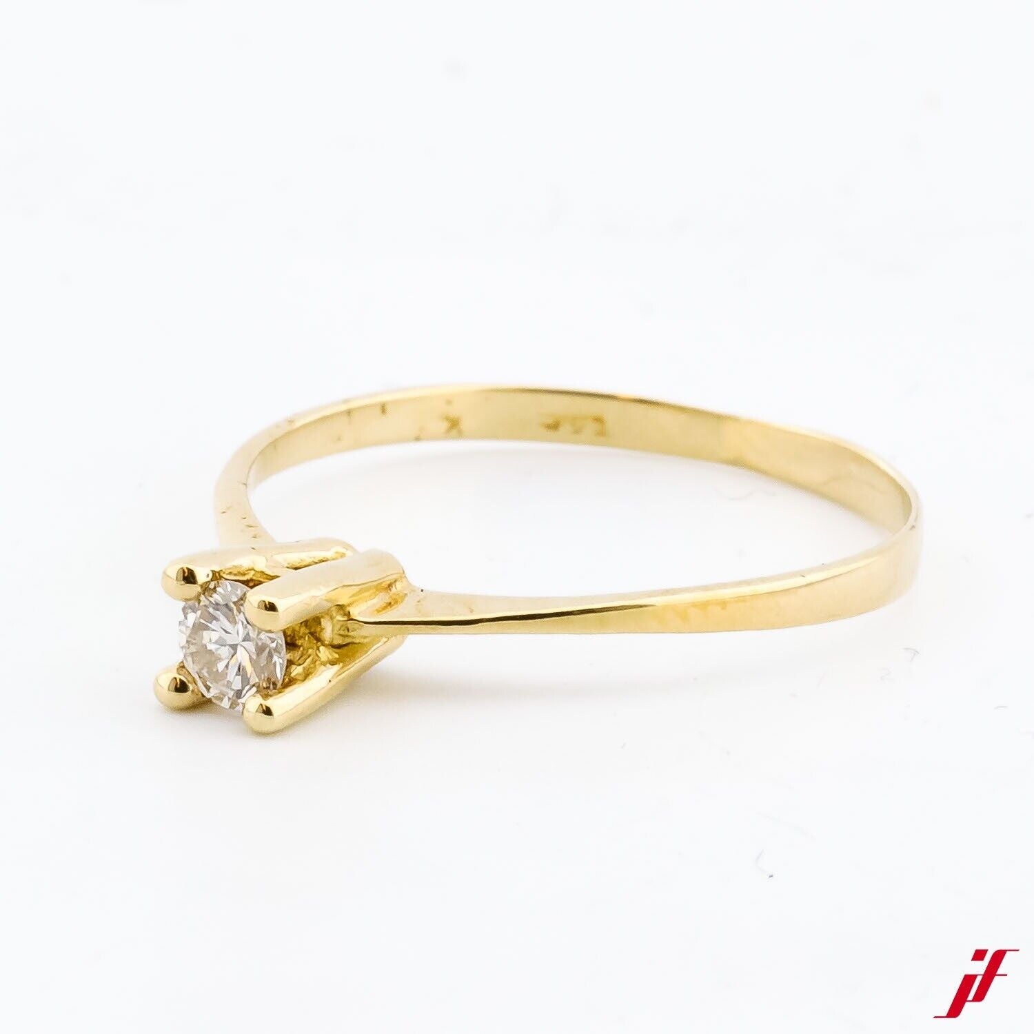 Solitärring 14K/585 Gelbgold 0,15ct Brillant - Wert 650€