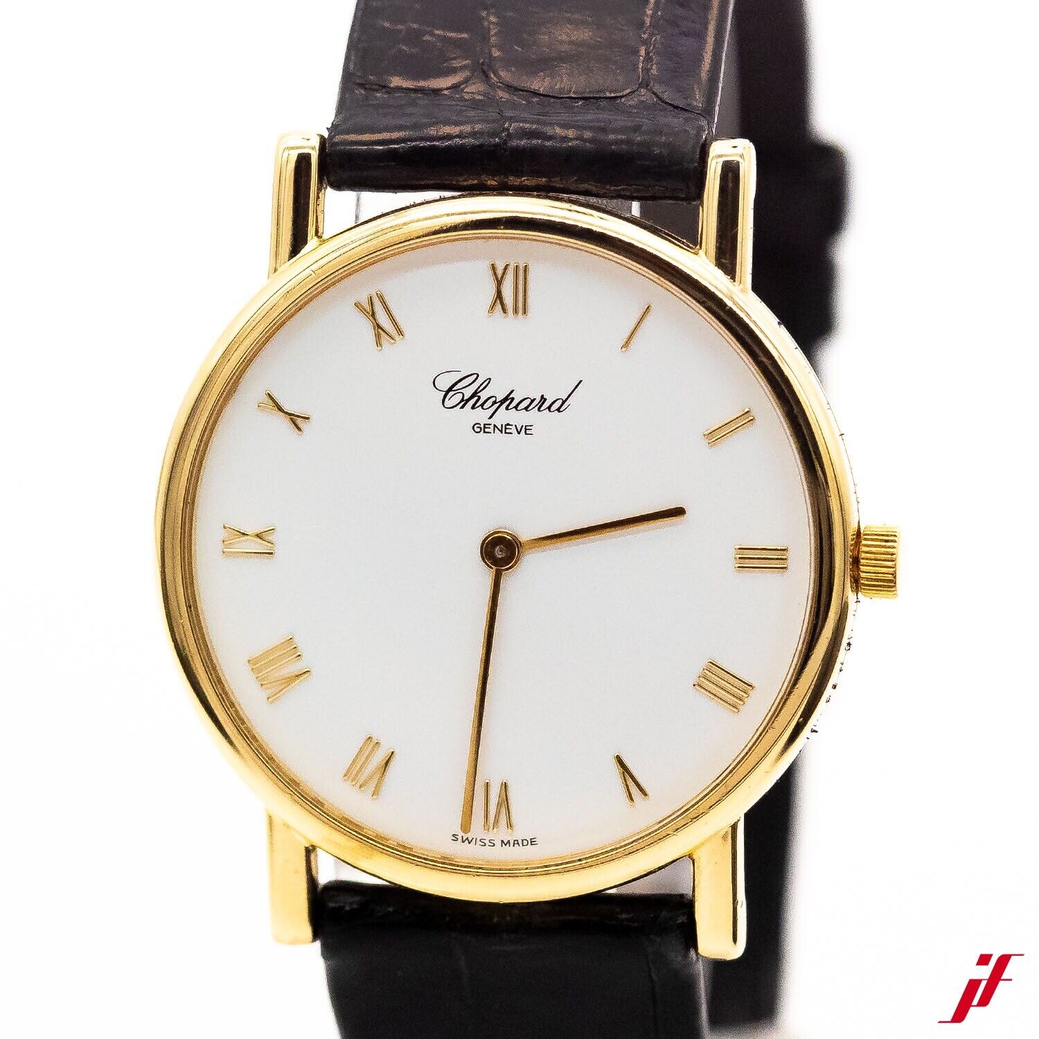 Chopard Classic 34mm Vintage Ref.16/3154 750/18K Gelbgold Handaufzug Kroko