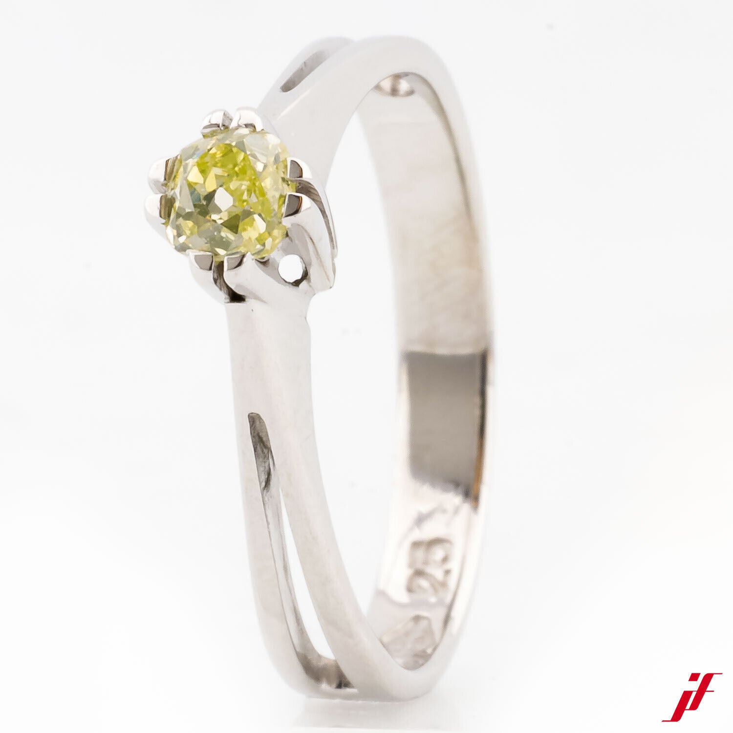 Solitärring 14K Gold 1 Altschliffdiamant 0,30 ct Ringweite 55 Wert = 1.400,-