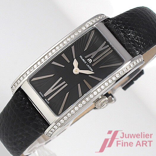 Uhr Maurice Lacroix Fabia Quarz Ref.FA2064 Edelstahl Diamanten 39x21mm Neu