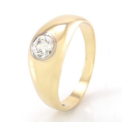 Traumhafter Solitärring in 14K Gelbgold - Diamant ca.0,50 ct W-VSI - Gr.57 - 5 g