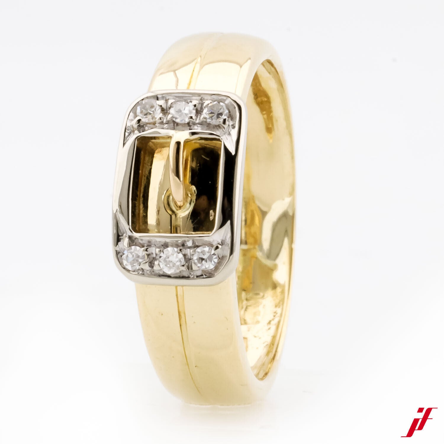 Klassischer Ring 14K Gold 6 Brillanten zus. 0,06 ct H/si1  Wert=500,- € *  48