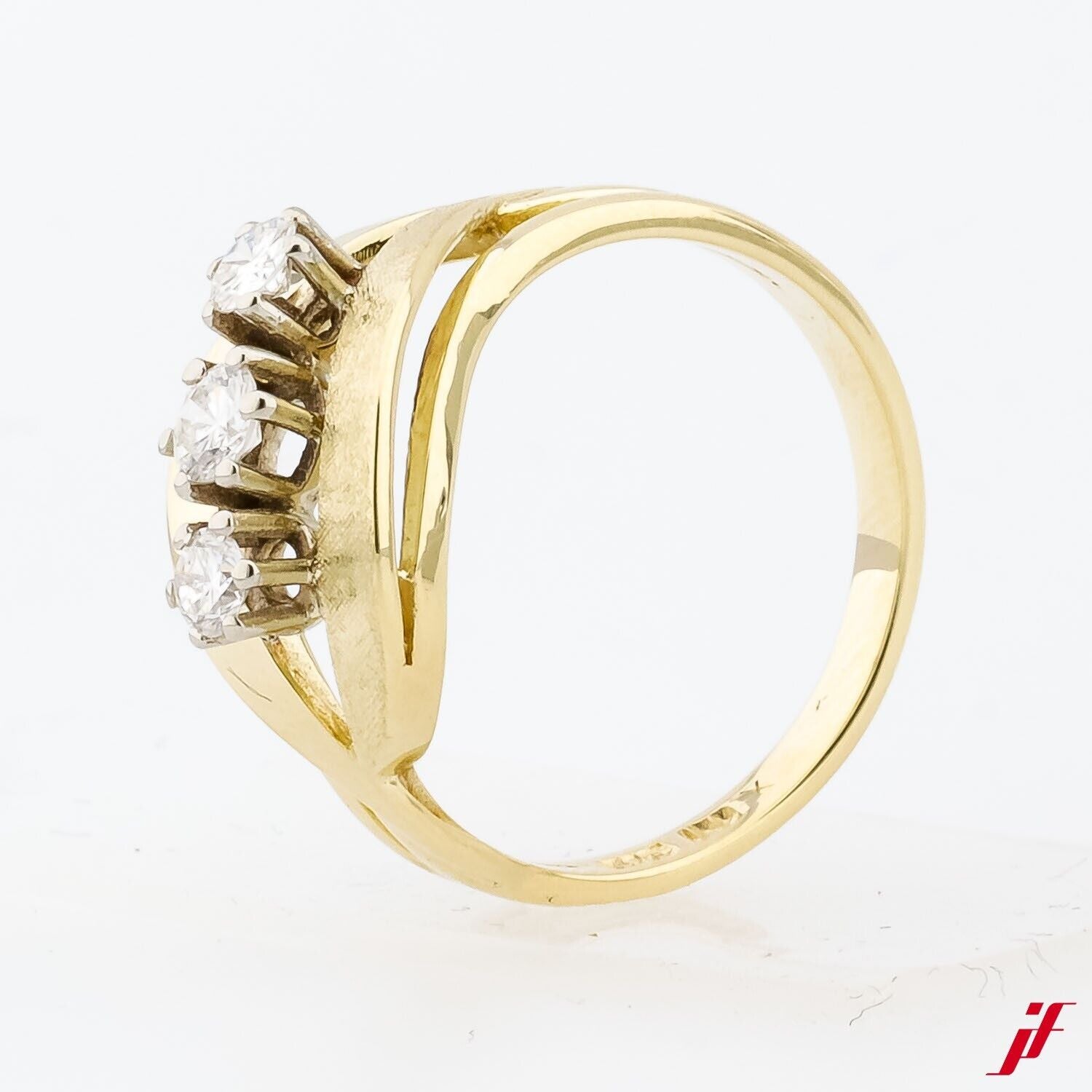 Ring 585/14K Gelbgold Weißgold Diamanten Brillanten 0,35ct - Wert 1700€