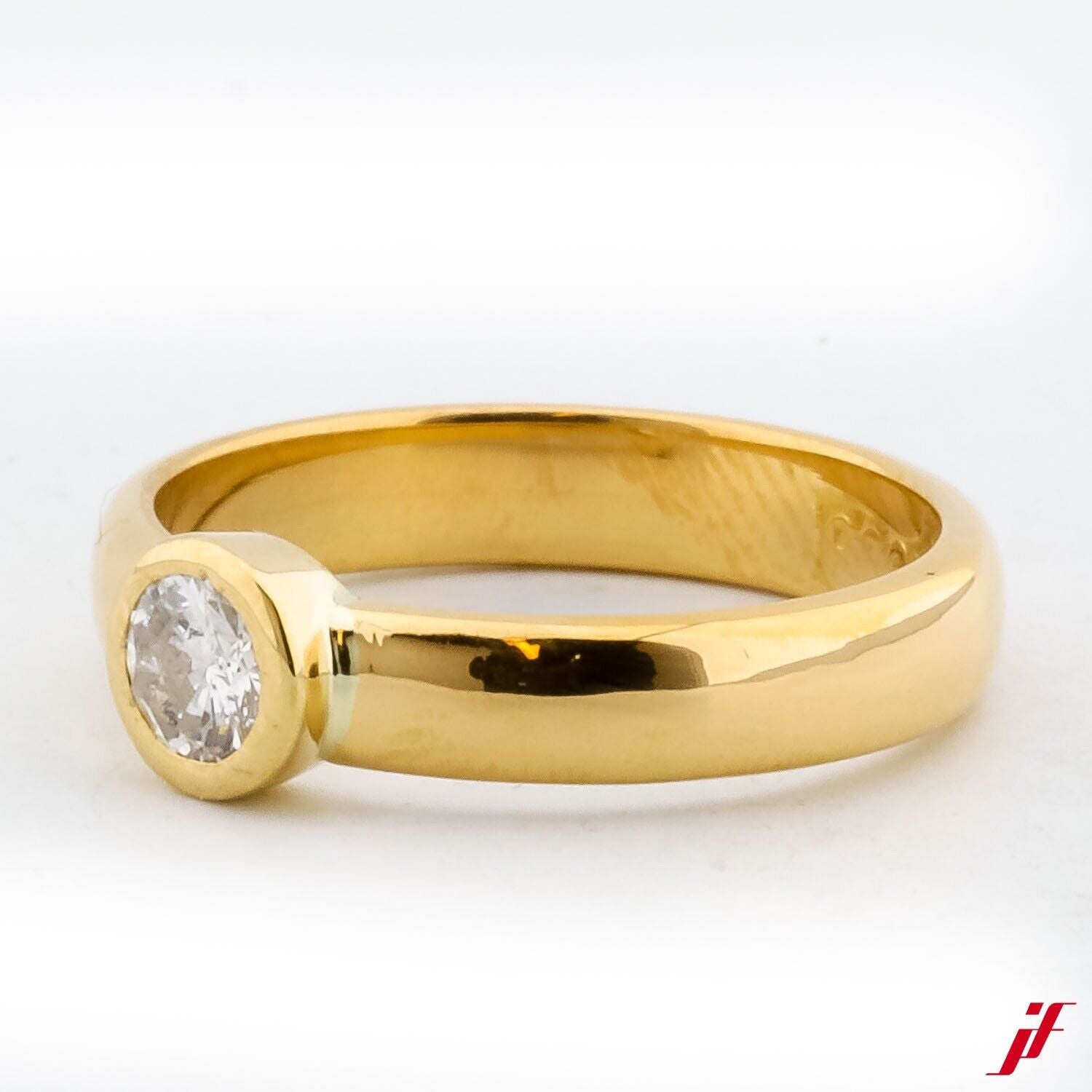 Solitärring 900 Gelbgold 1 Brillanten ca. 0,25ct - Wert 1.800€