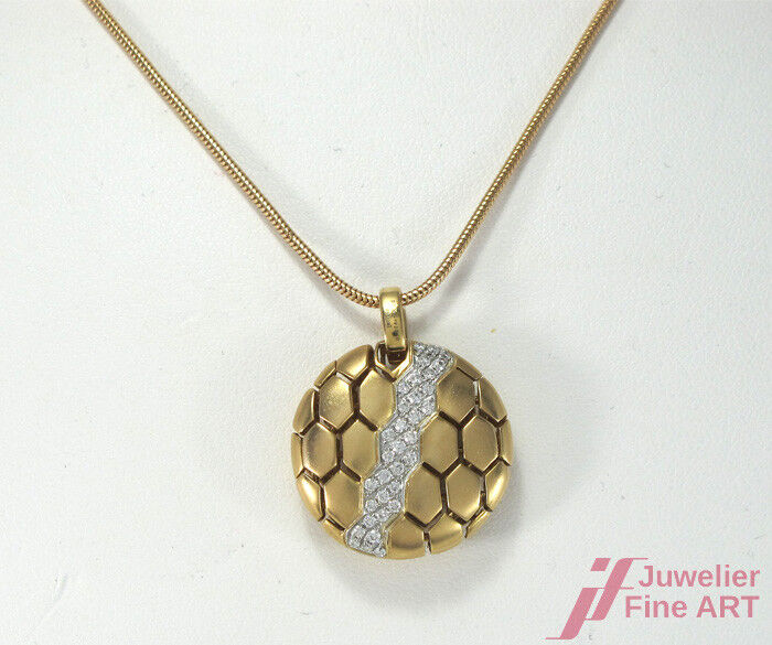 Collier 45 cm Länge Rotgold Diamanten Brillanten Neu