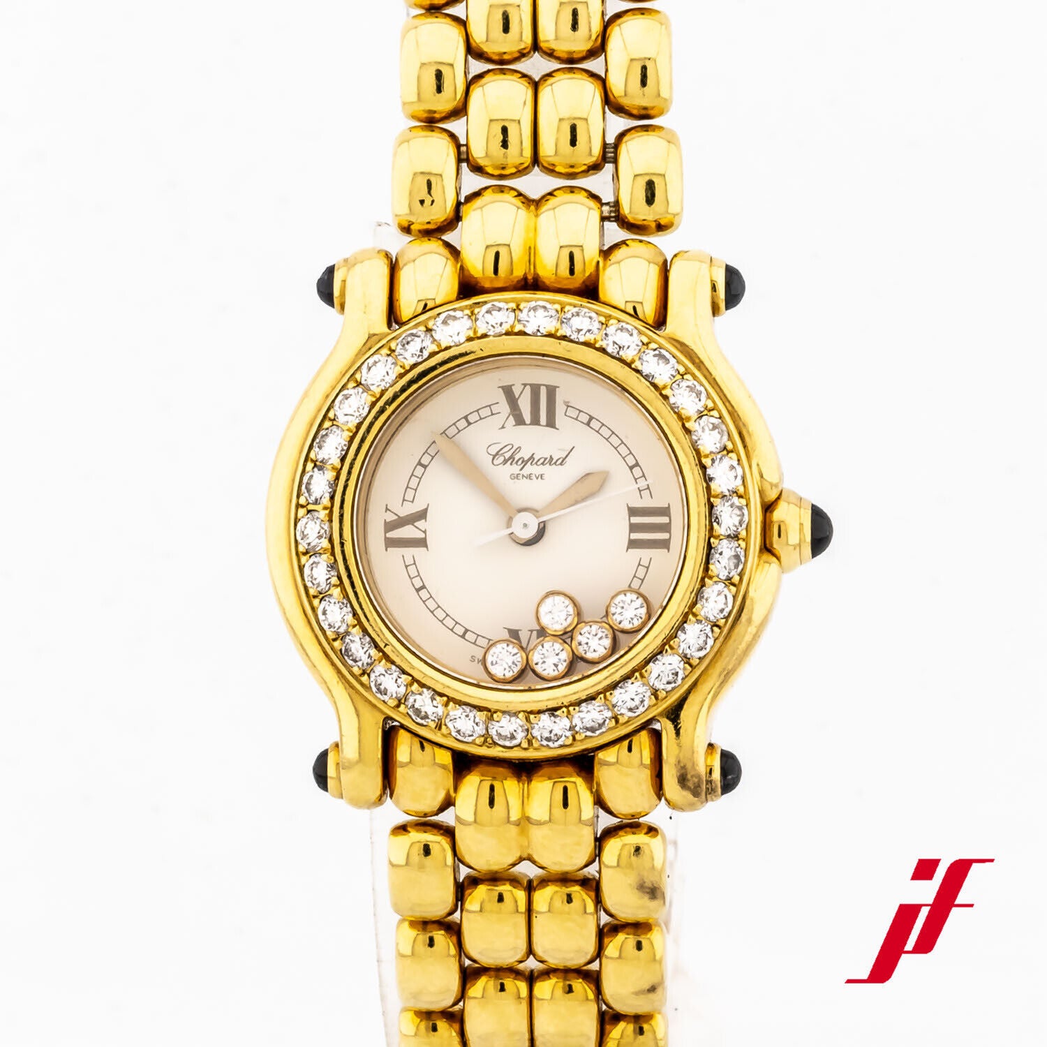 Uhr Chopard Happy Sport Ref. 27/6149-23 18K Gelbgold Saphire Diamanten FC lose