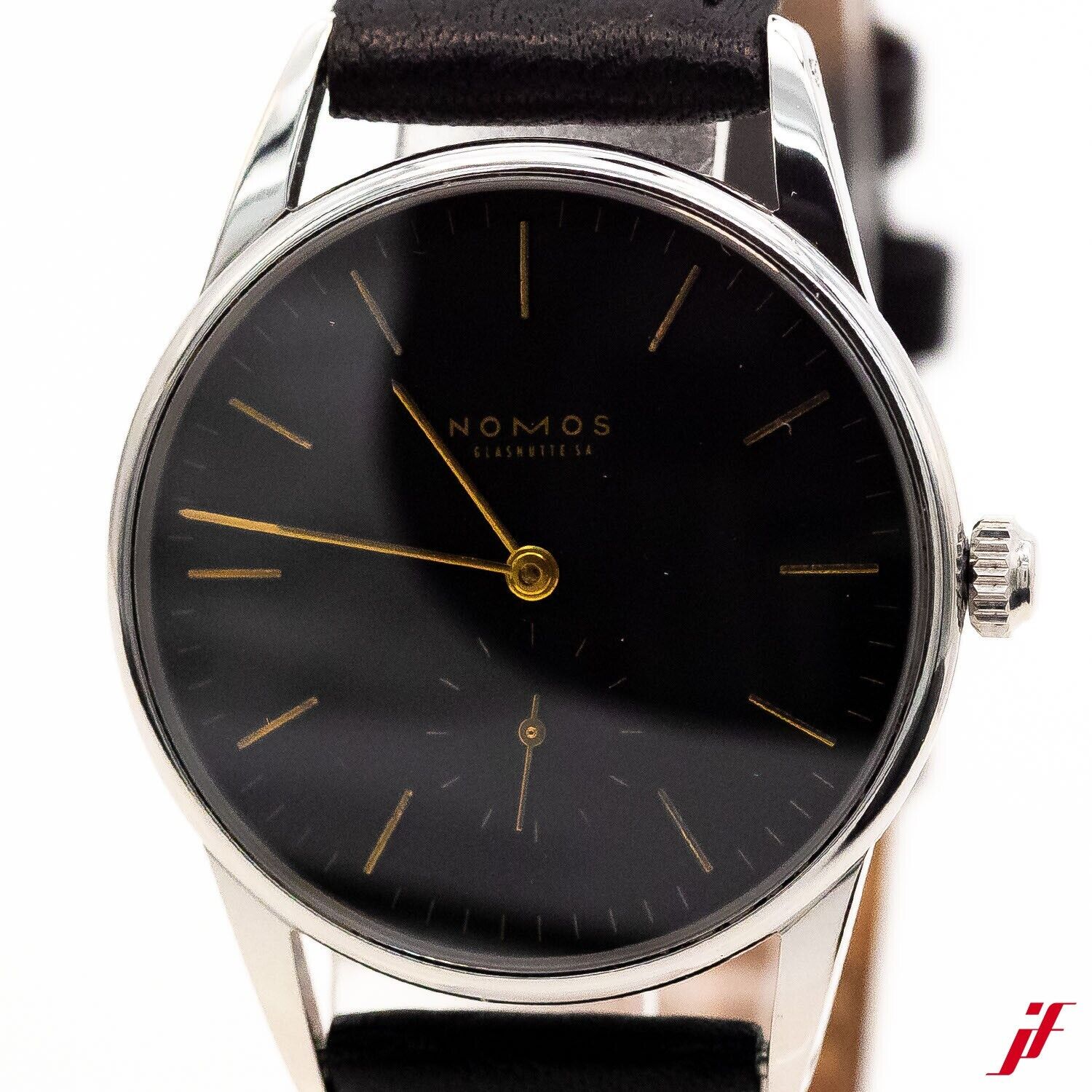 Nomos Orion Black Ref.683 Edelstahl Handaufzug 35mm