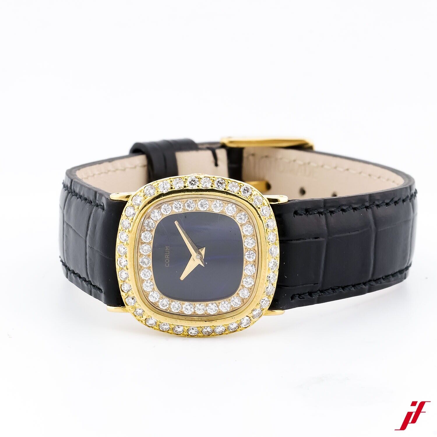 Corum Uhr Ref. 27225 18K Gold Brillanten Mineralglas