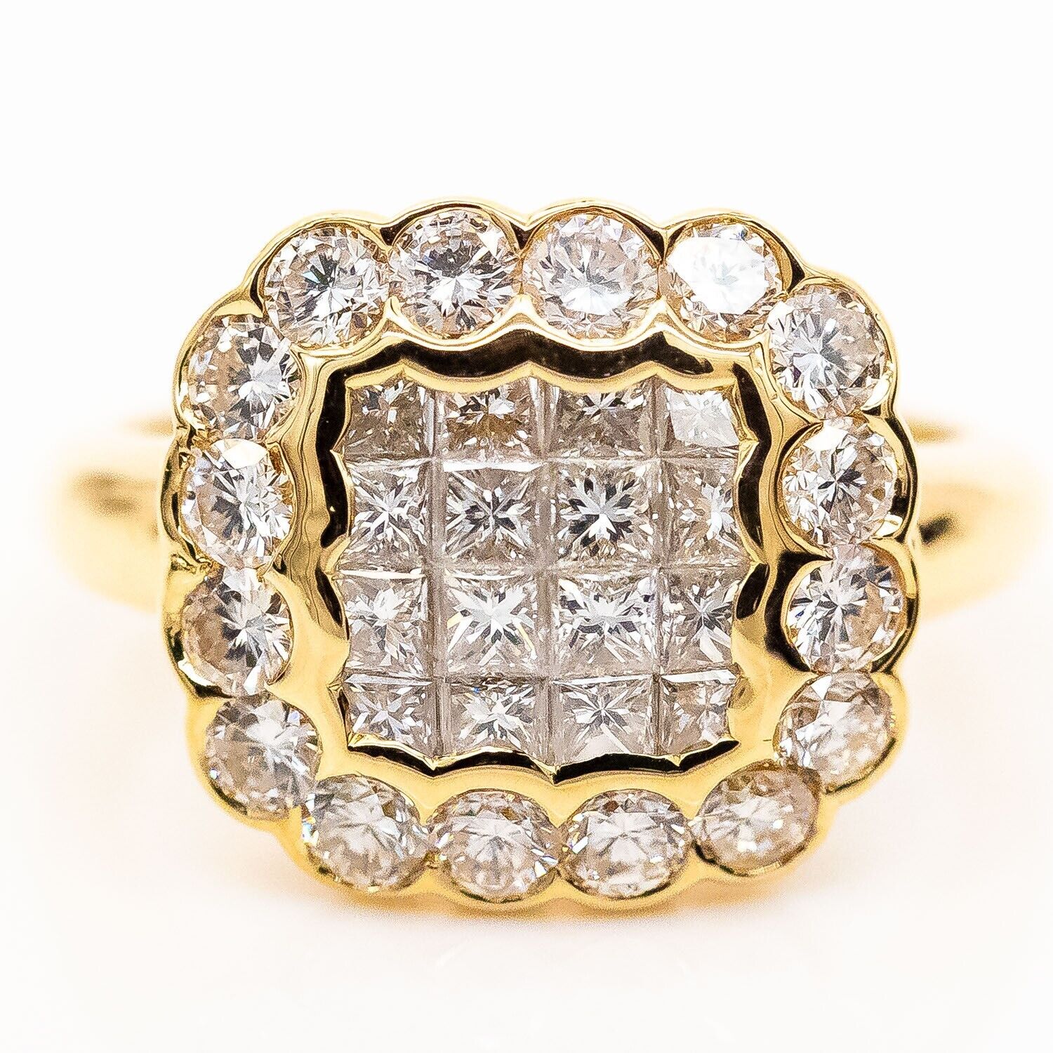 Ring 18K/750 Gelbgold Diamanten ca. 2,0ct W/SI-PI Gr.52 - Wert 3.600€