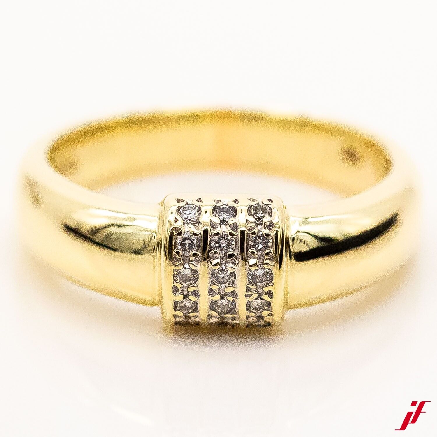 Ring 14K/585 Gelbgold 30 Diamanten 0,94ct W/SI Gr.57 - Wert 4.000€