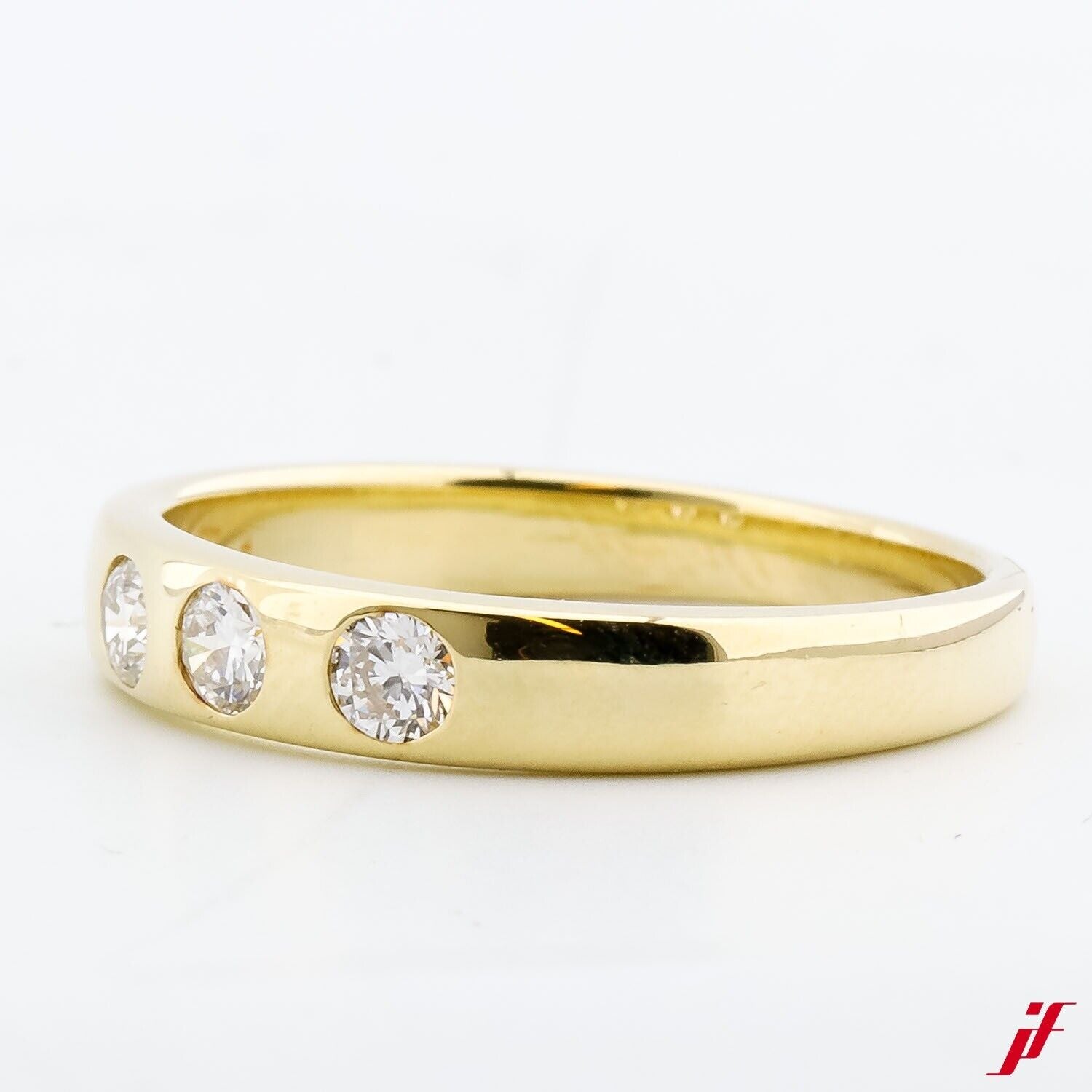 Ring 14K/585 Gelbgold 3 Brillanten ca .0,24ct - Wert 1200€