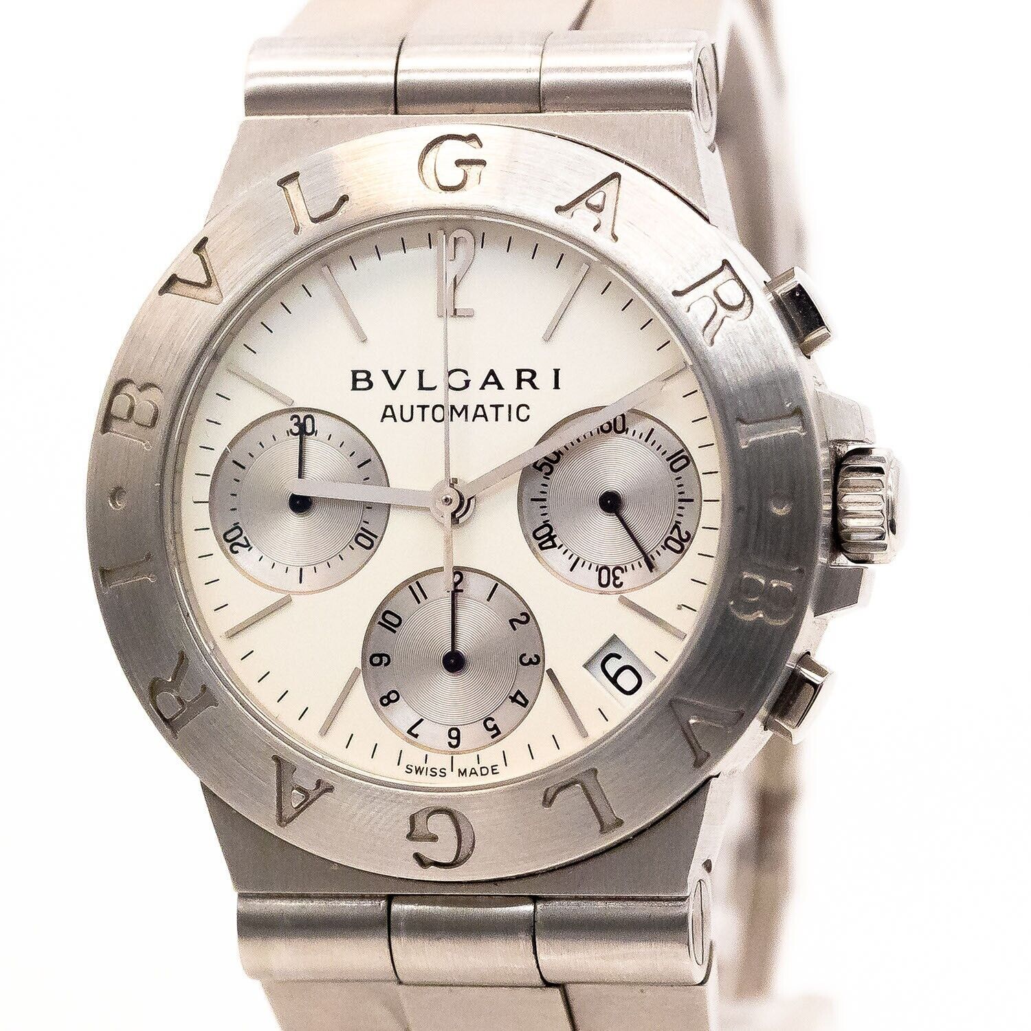 Bulgari Bvlgari Diagono Ref.CH35S Edelstahl Automatik 35mm