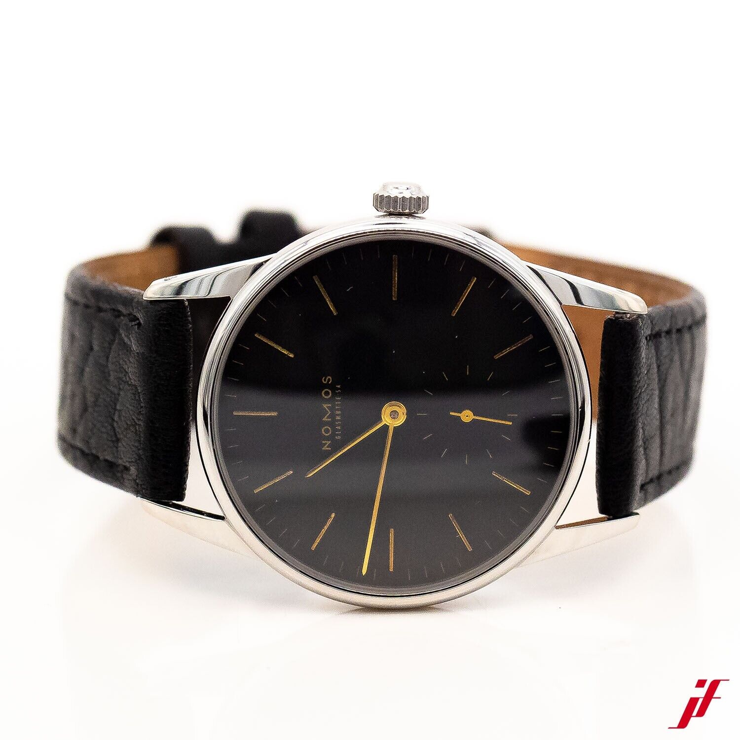 Nomos Orion Black Ref.683 Edelstahl Handaufzug 35mm