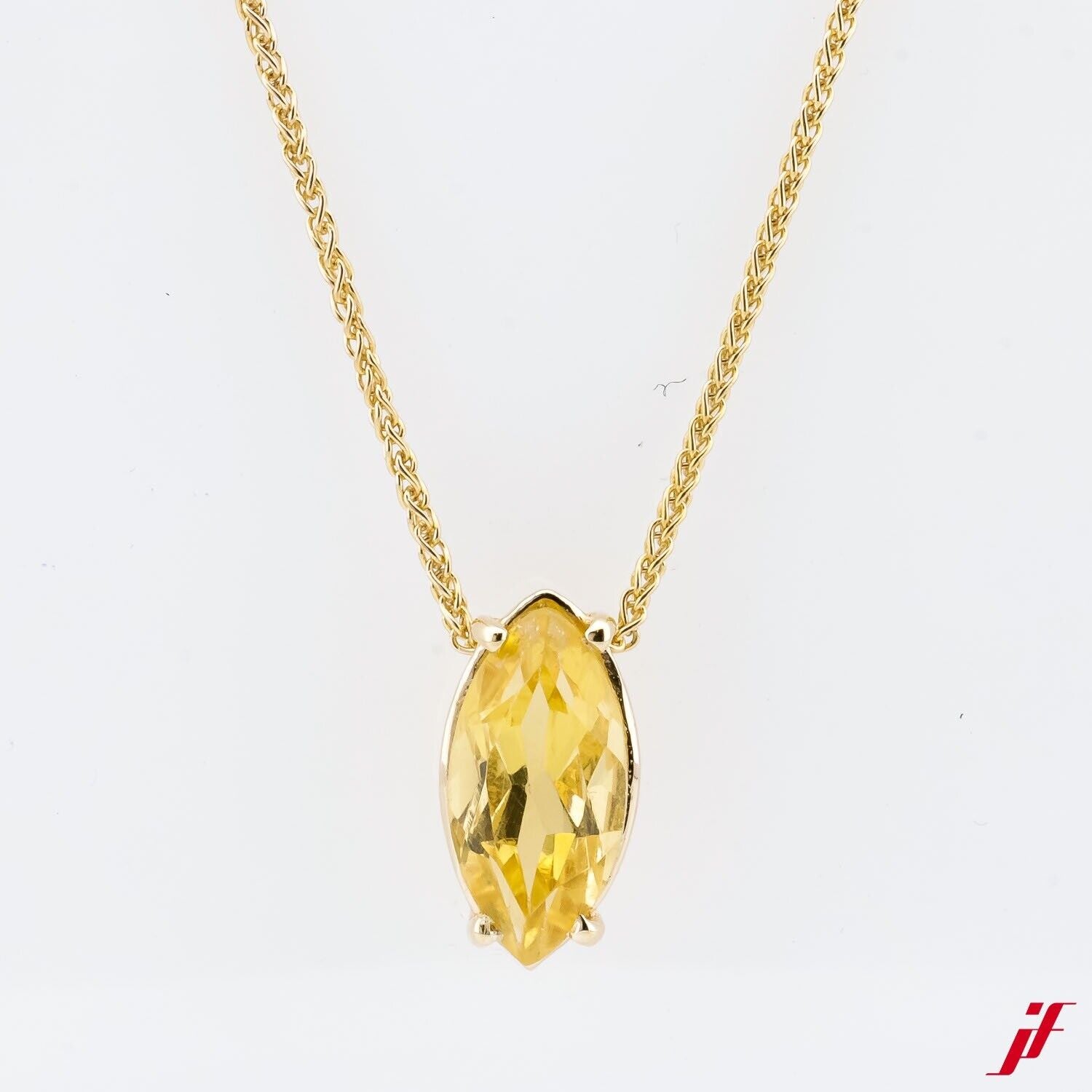 Halskette 14K Gelbgold  Citrin ca. 1,17ct - Wert 1.800€