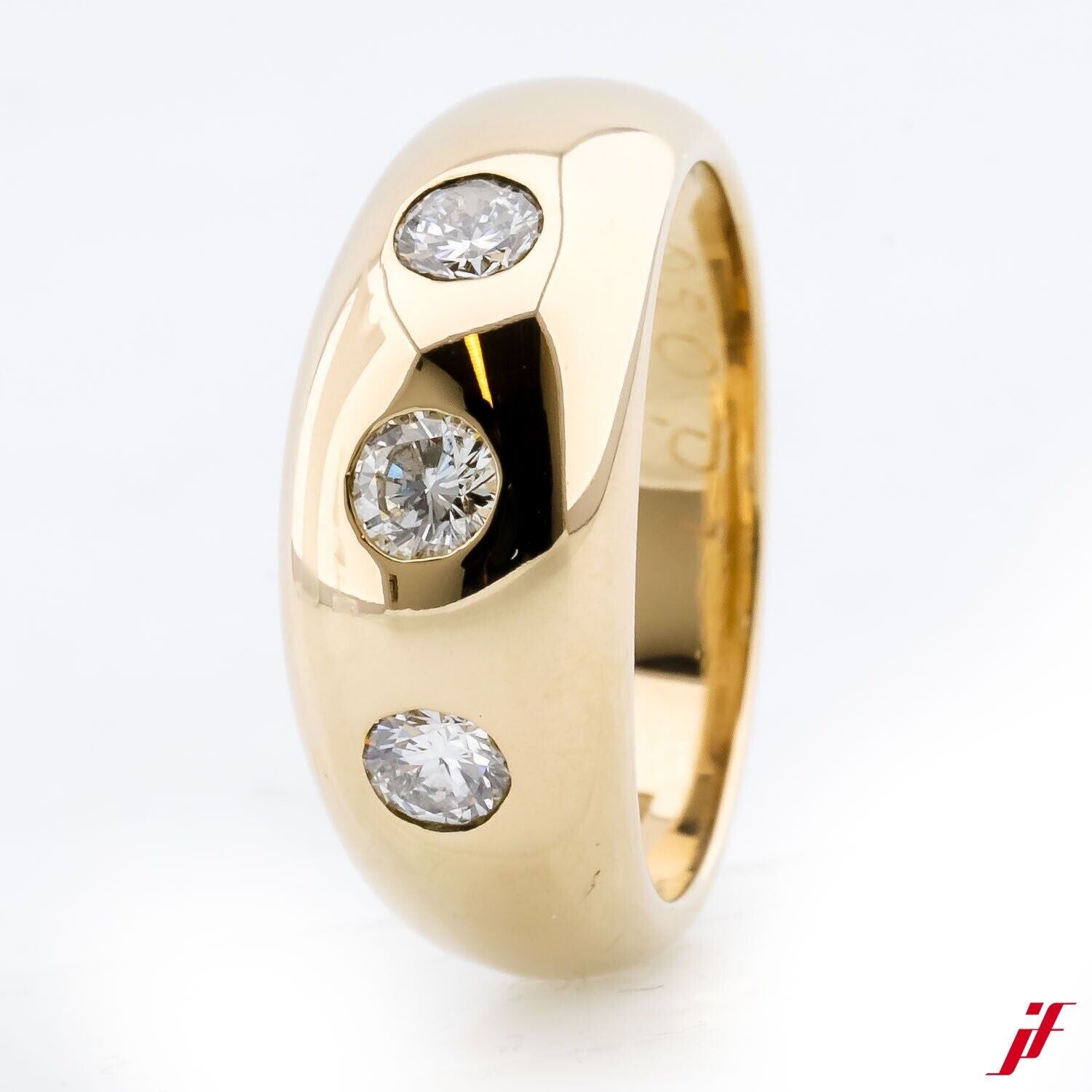 Ring 14K/585 Gelbgold 3 Brillanten ca .0,50ct - Wert 2.100€