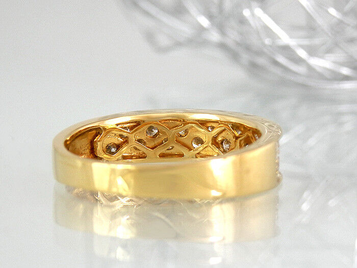 Ring 750/18K Gelbgold Diamanten Brillanten neu