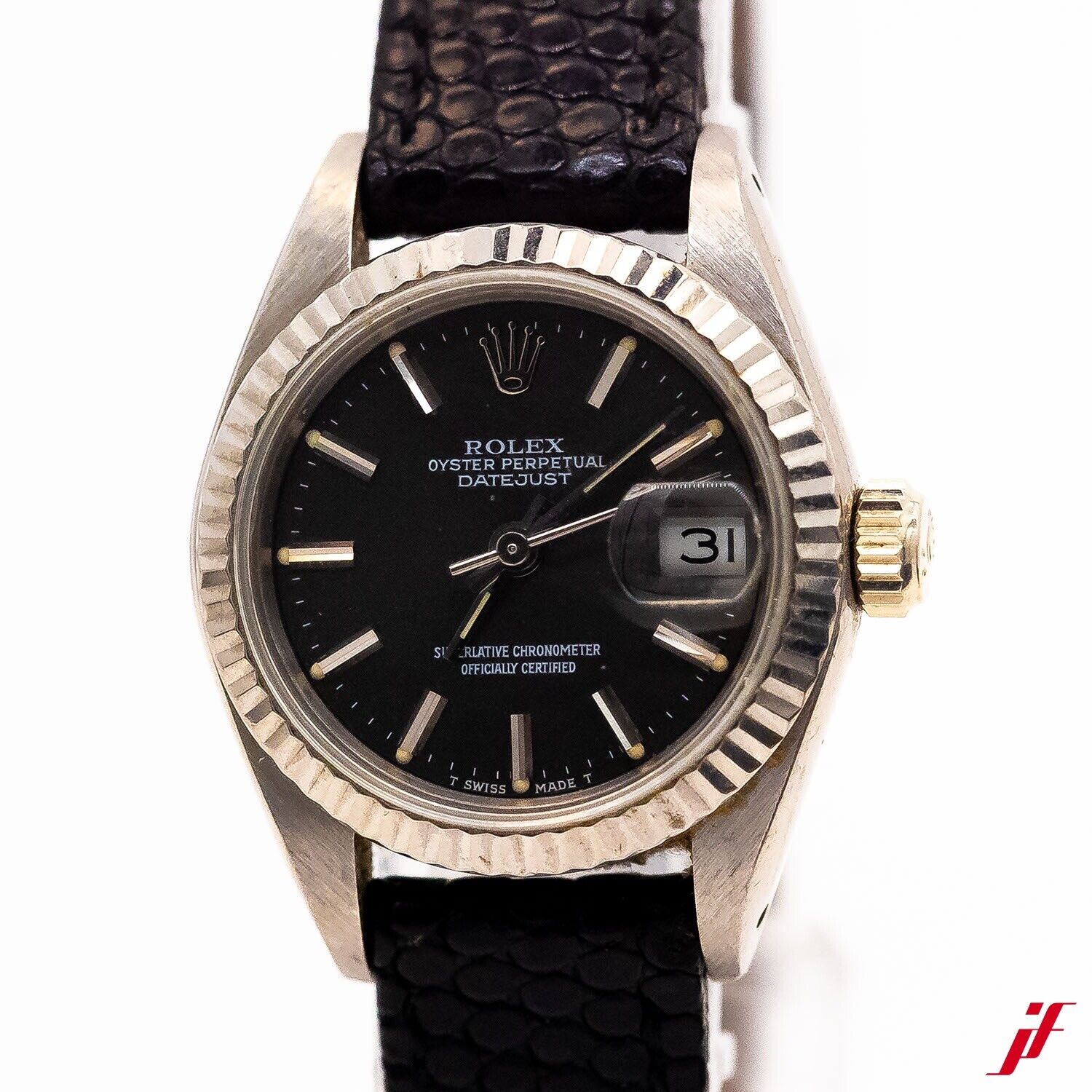 Rolex Lady-Datejust 26mm Ref.6917 Weißgold Automatik Leder