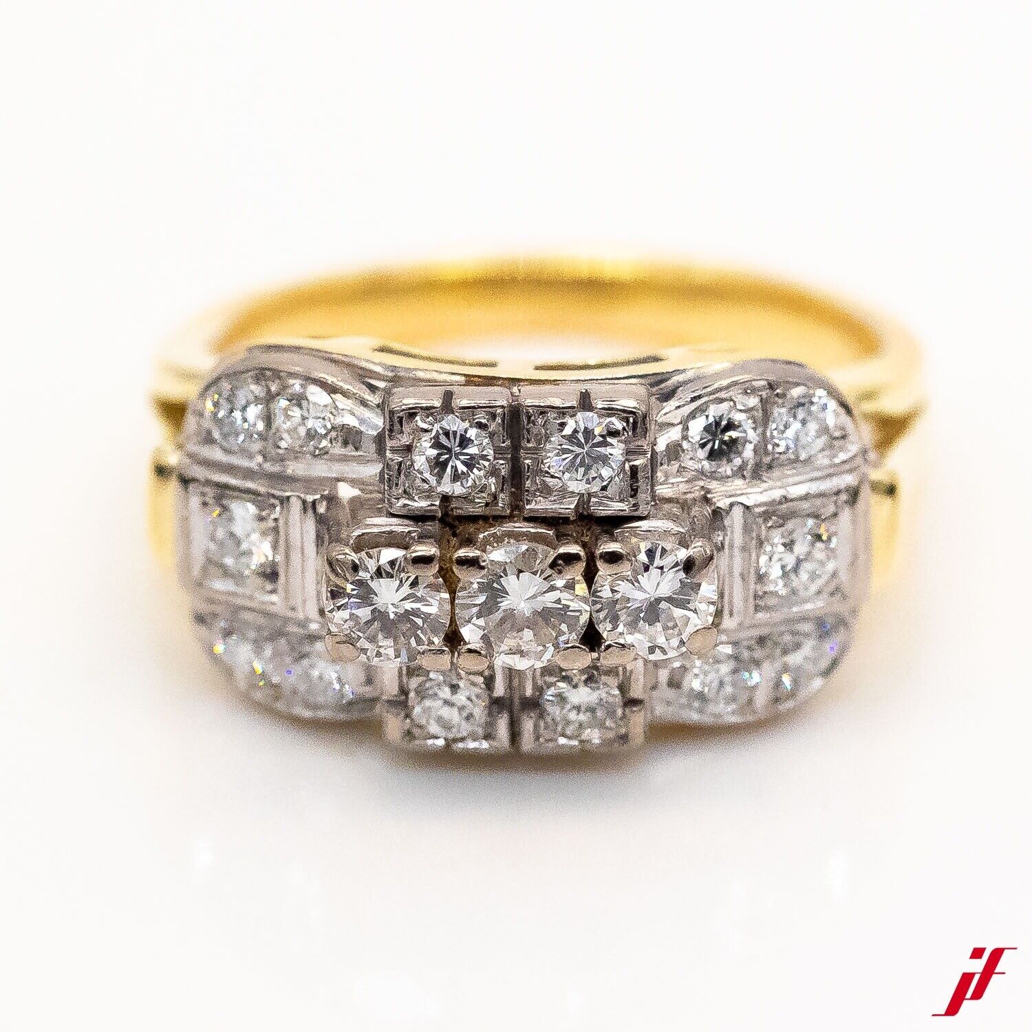 Ring 585/14K Gelbgold Diamanten Brillanten ca. 0,75ct Gr.51 - Wert 2.600€