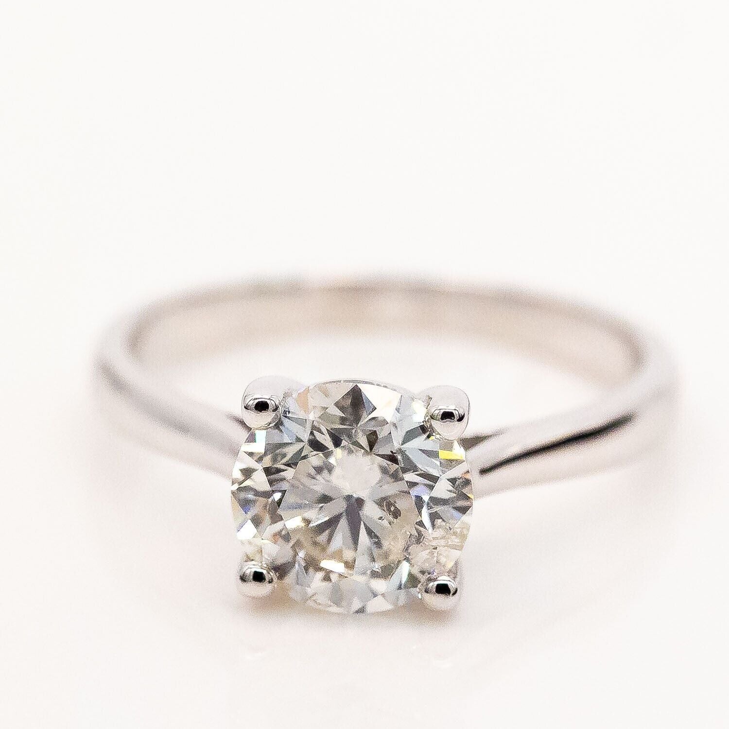 Ring Solitär 18K/750 Weißgold Diamant ca. 1,78ct M/PI2 Gr.54 - Wert 6.000€