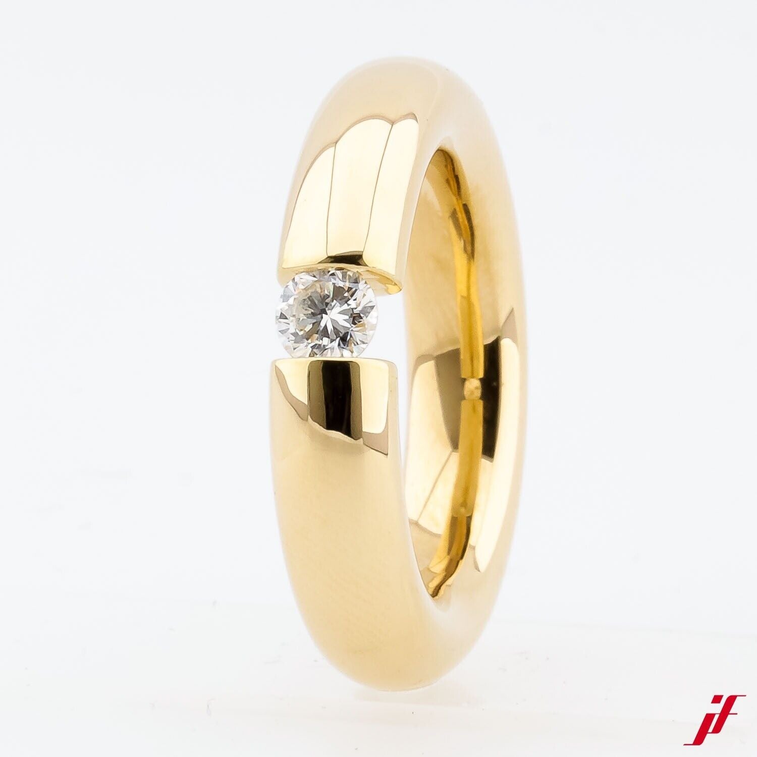 Solitärring 750/18K Gelbgold  1 Diamant Brillant 0,45 ct TW/VS  - Wert 5.500 €