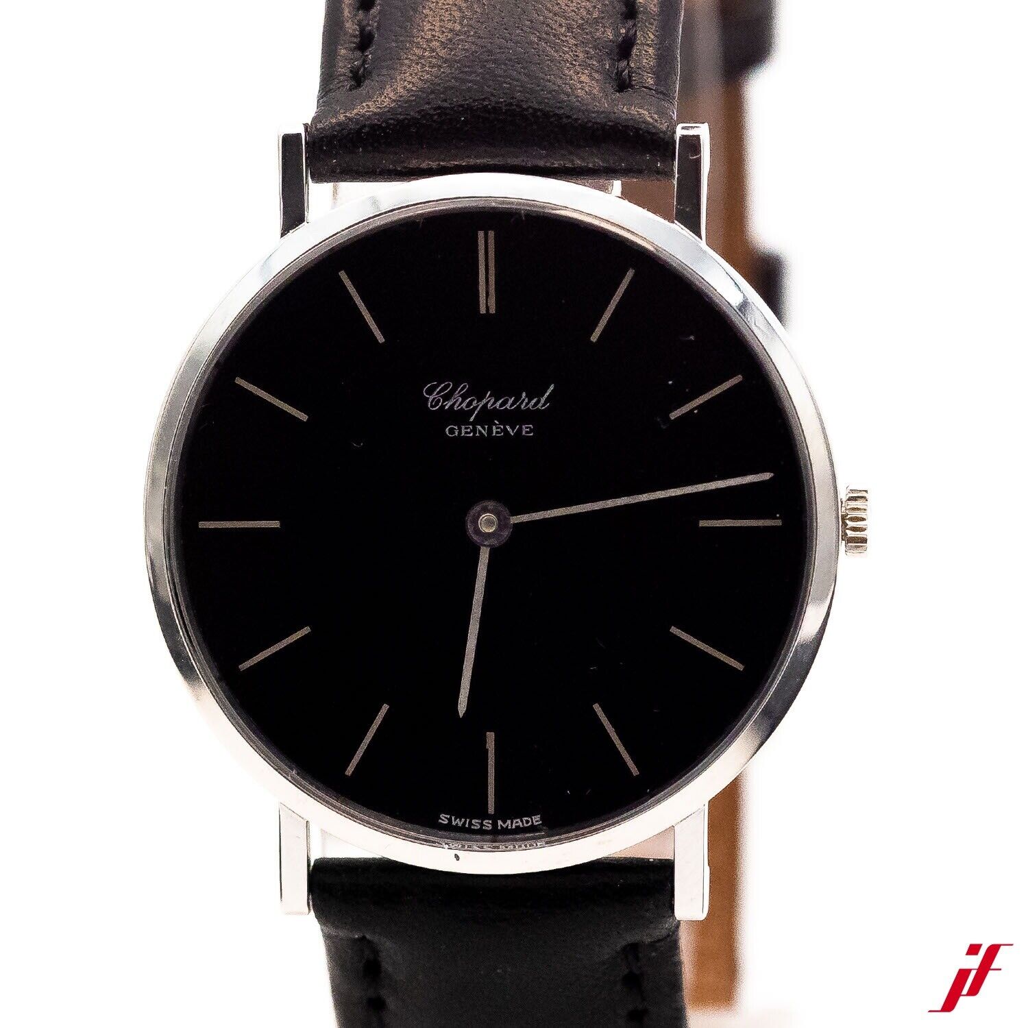 Chopard Geneve Edelstahl Ref.1013 Handaufzug 32mm Saphir