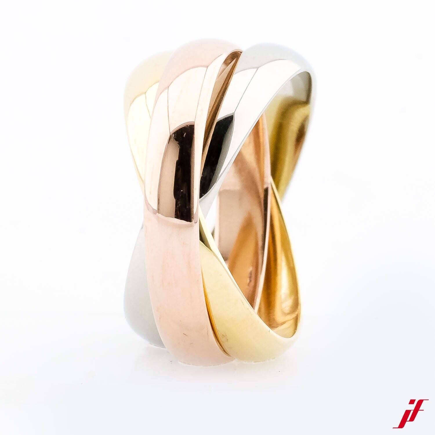 Ring 18K/750 Gelbgold Rosegold Weißgold Tricolour ohne Besatz - Wert 800€