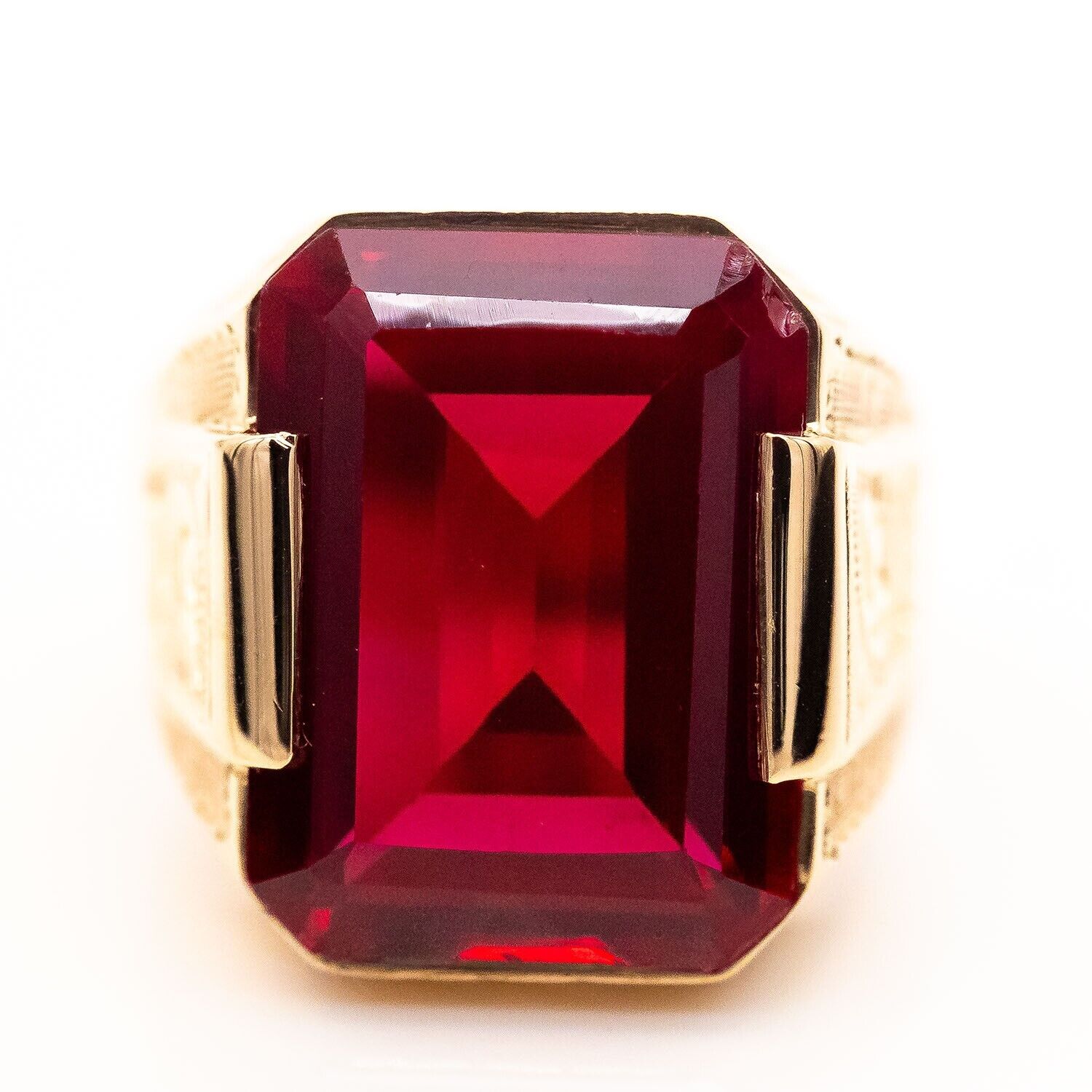 Ring 750/18K Roségold synthetischer Stein Gr.63 - Wert 3.800€