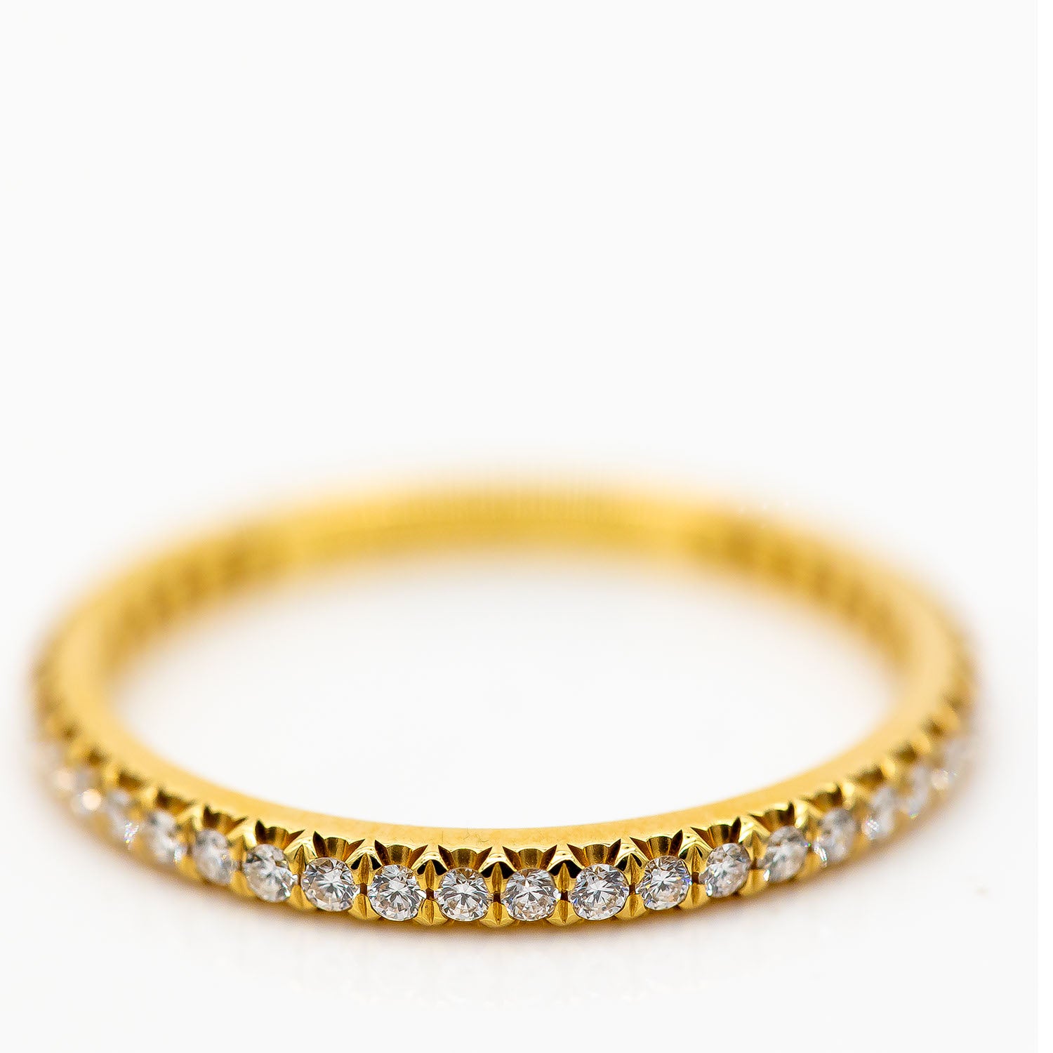 Tiffany & Co. Memoire Ring 18K Gelbgold Diamant 0,20ct TW/VS Gr.57