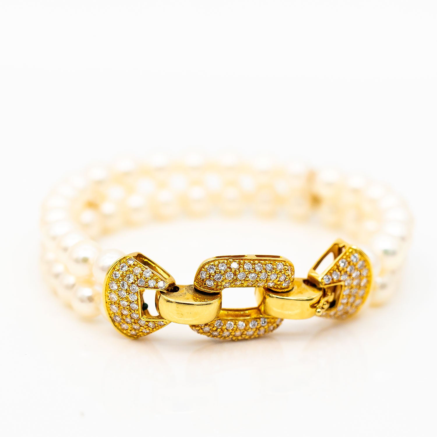 Armbnd 750/18K Gelbgold Diamant ca. 1,5ct TW/SI - Wert 6.000€