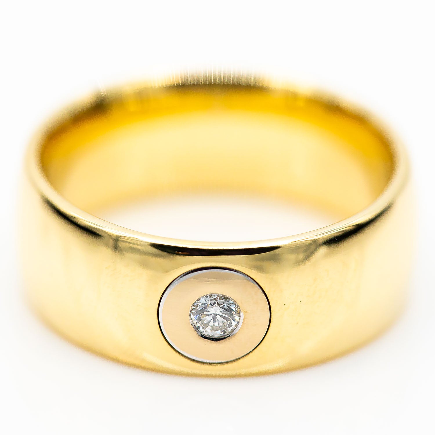 Ring Quinn 750/18K Gelbgold Diamant 0,15ct TW/VVS Gr.63 - 4.000€