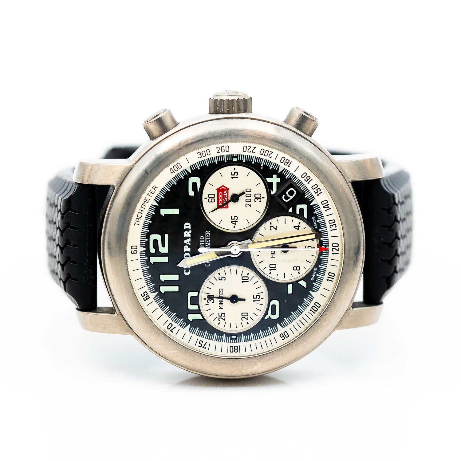 Chopard Mille Miglia Ref.8407 40mm Titan Kautschuk Automatik mit Box