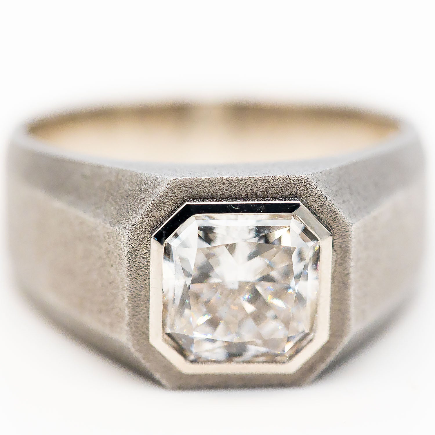 Ring 950 Platin CVD Diamant 3,25ct G-H/VS Gr.66 - Wert 12.000€