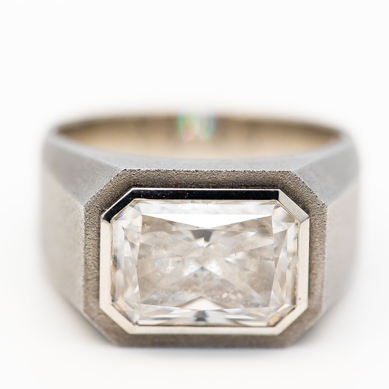 Ring 950 Platin CVD Diamant 6,54ct F-G/VS Gr.63 - Wert 22.000€