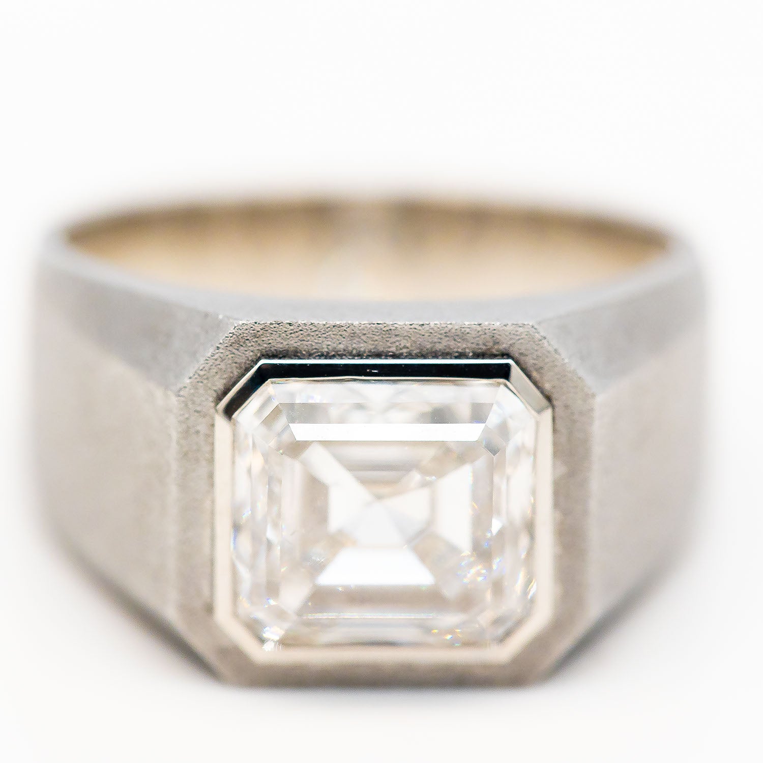 Ring 950 Platin CVD Diamant 5,01ct G-H/VS Gr.65 - Wert 18.000€