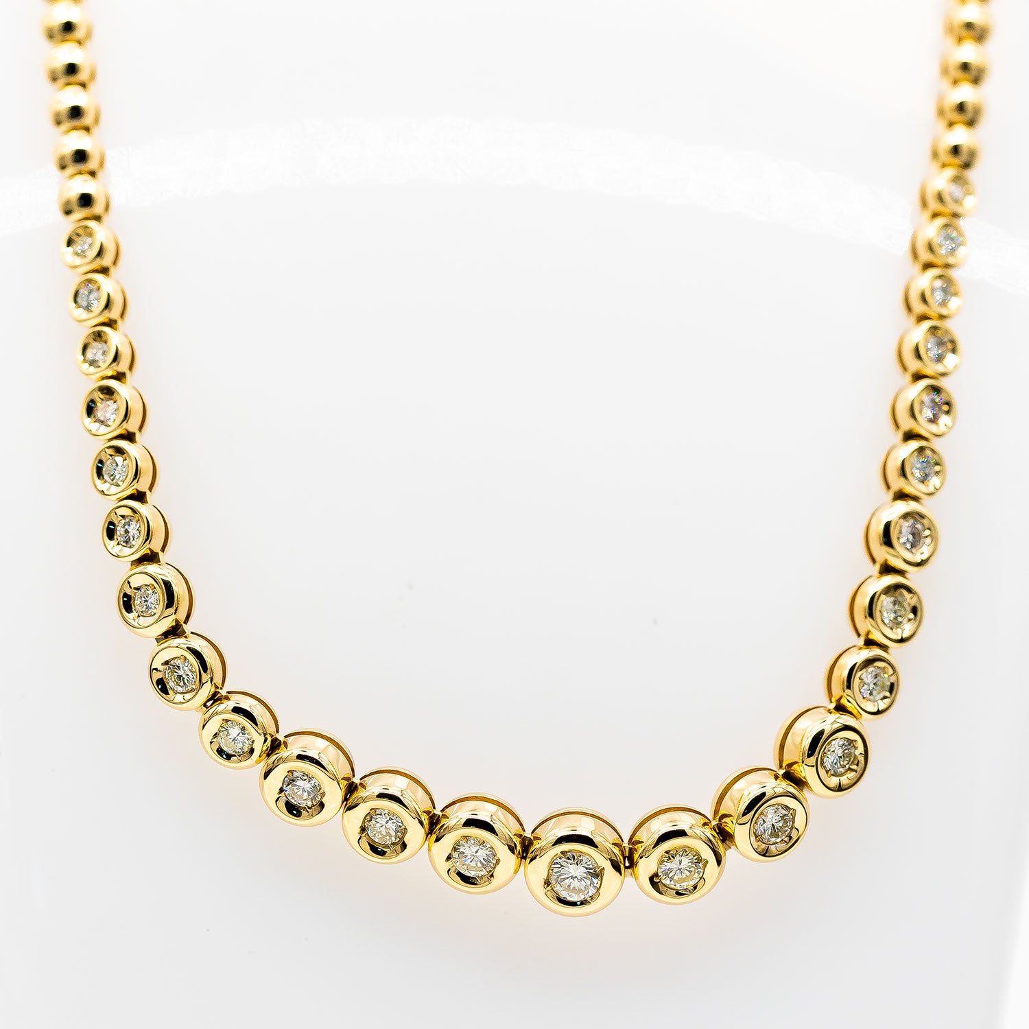 Kette 750/18K Gelbgold Diamant 3,20ct TW-W/VVS-SI - Wert 20.000€