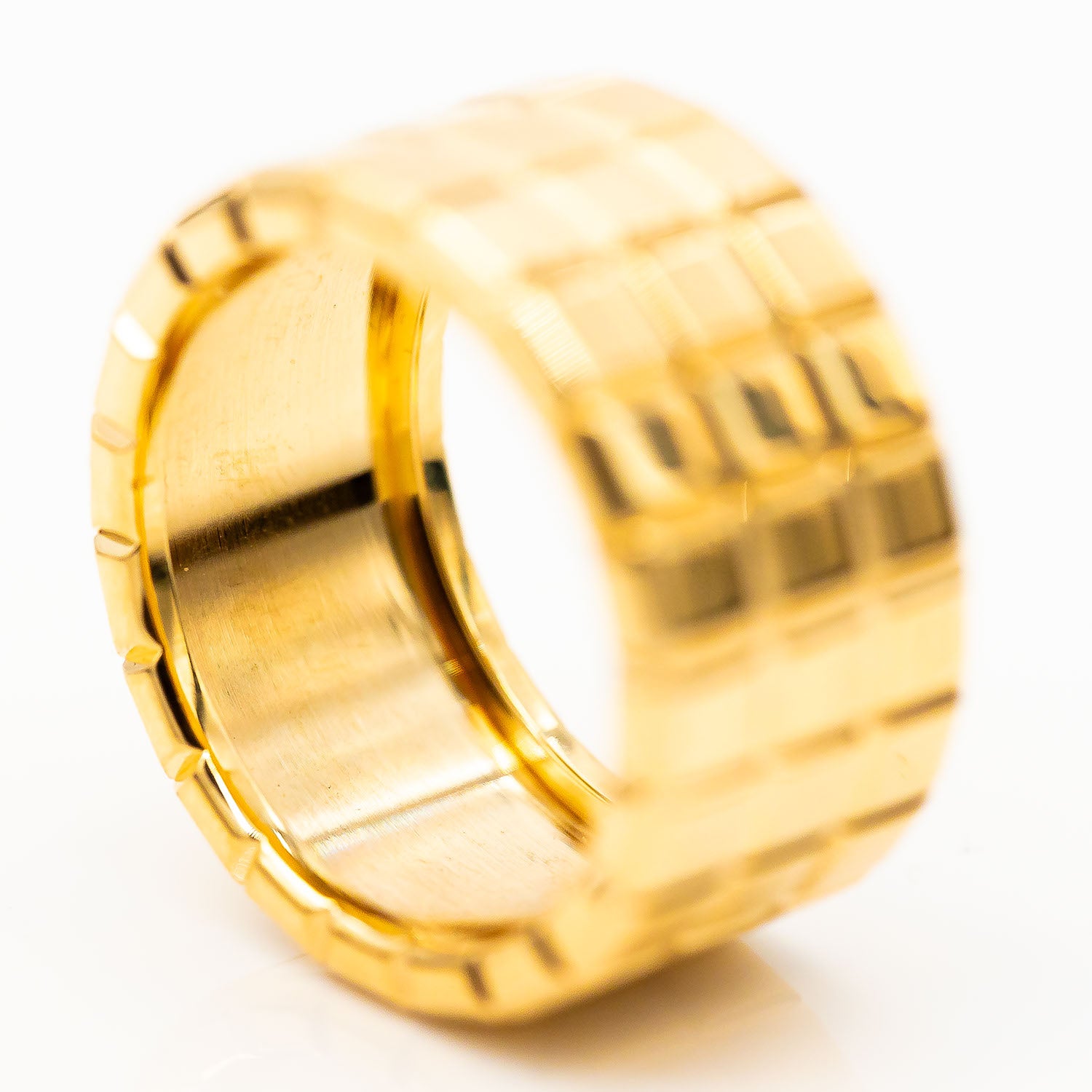 Chopard Ice Cube Ring 750/18K Gelbgold ohne Besatz Gr.57