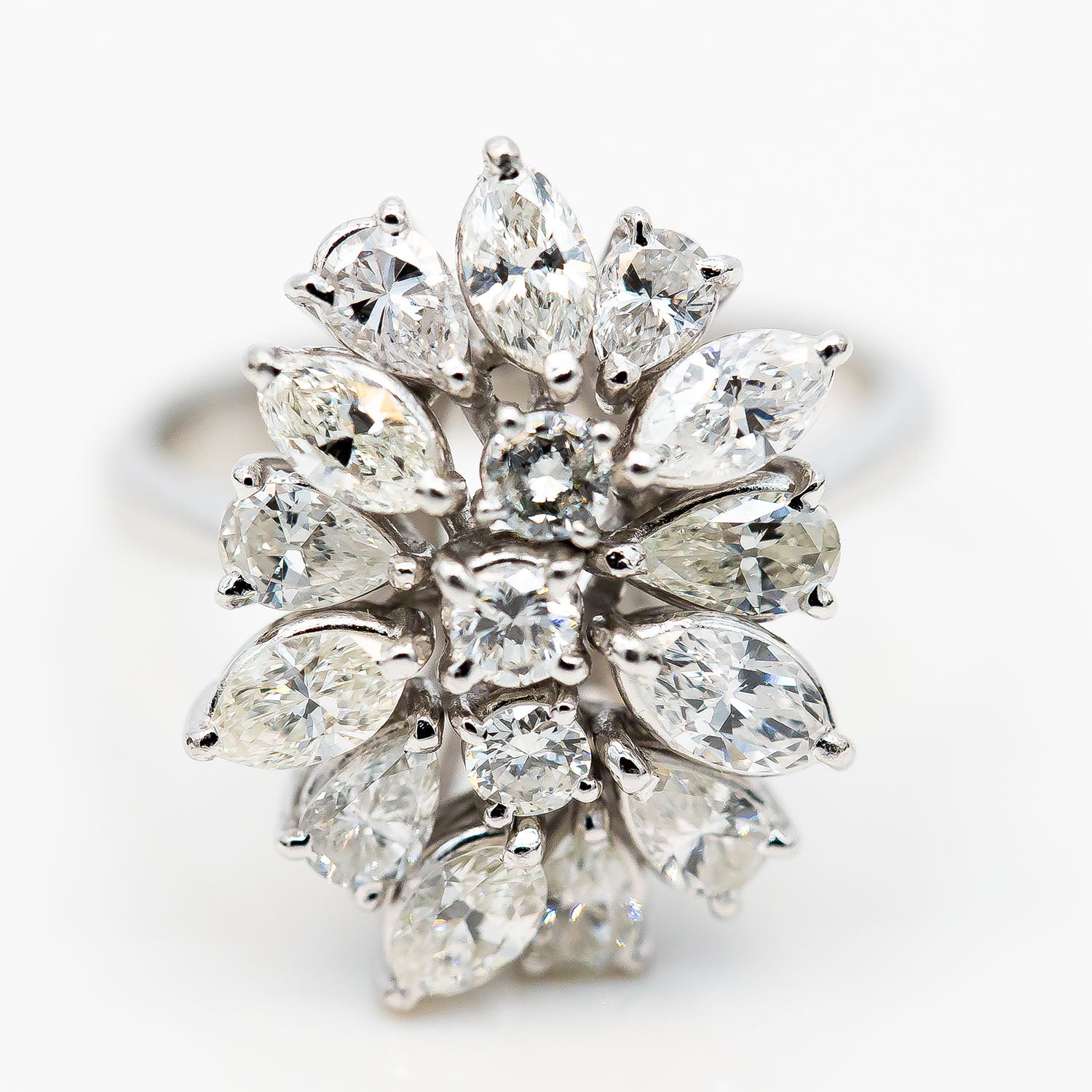 Ring 950 Platin Diamant ca. 3,0ct G-H/VS-SI Gr.57 - Wert 10.000€