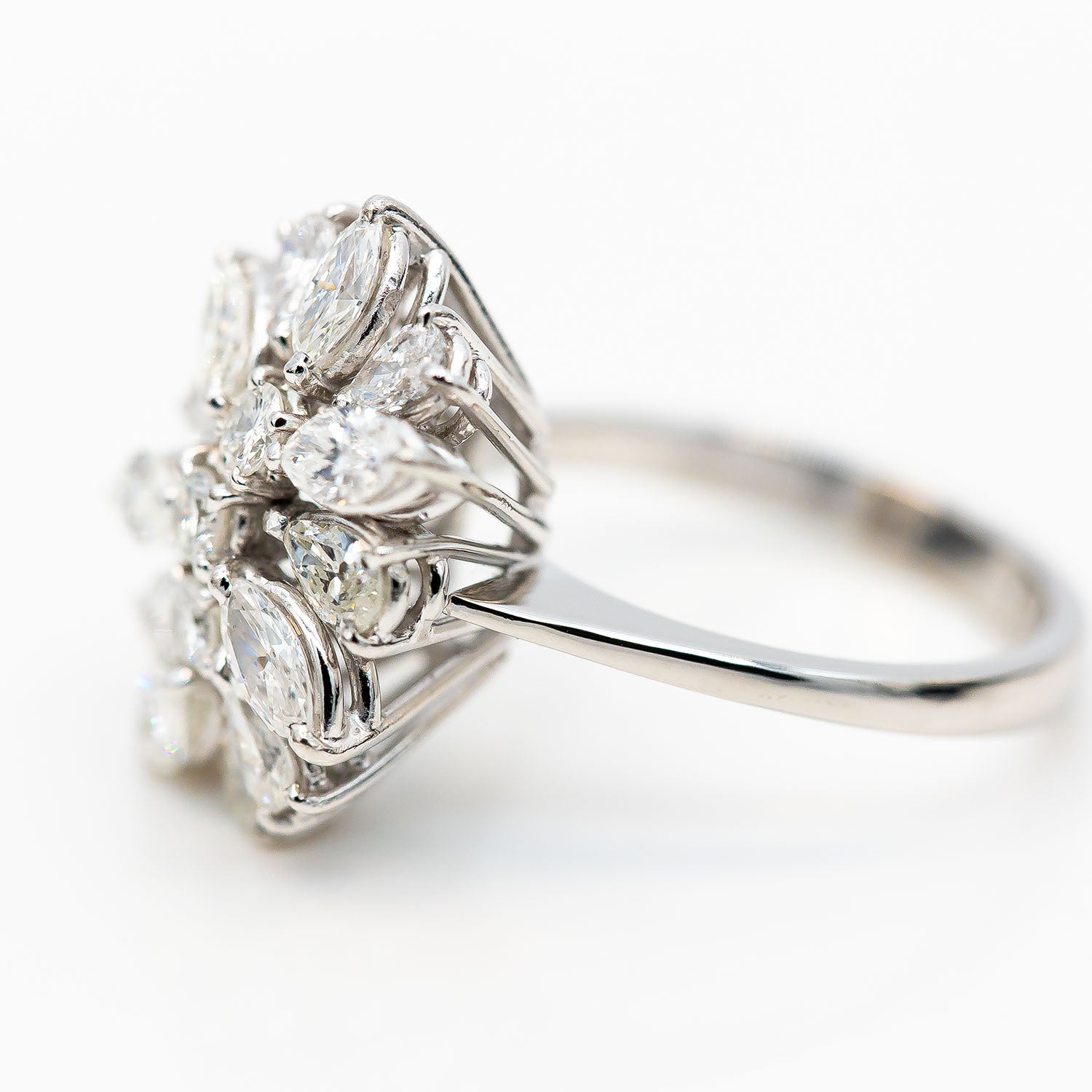 Ring 950 Platin Diamant ca. 3,0ct G-H/VS-SI Gr.57 - Wert 10.000€