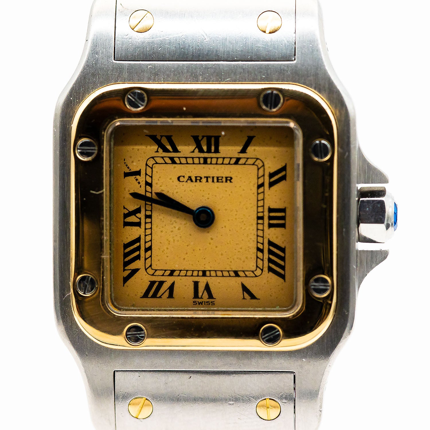 Cartier Santos 24mm Ref.1057930 Edelstahl Gelbgold Quarz