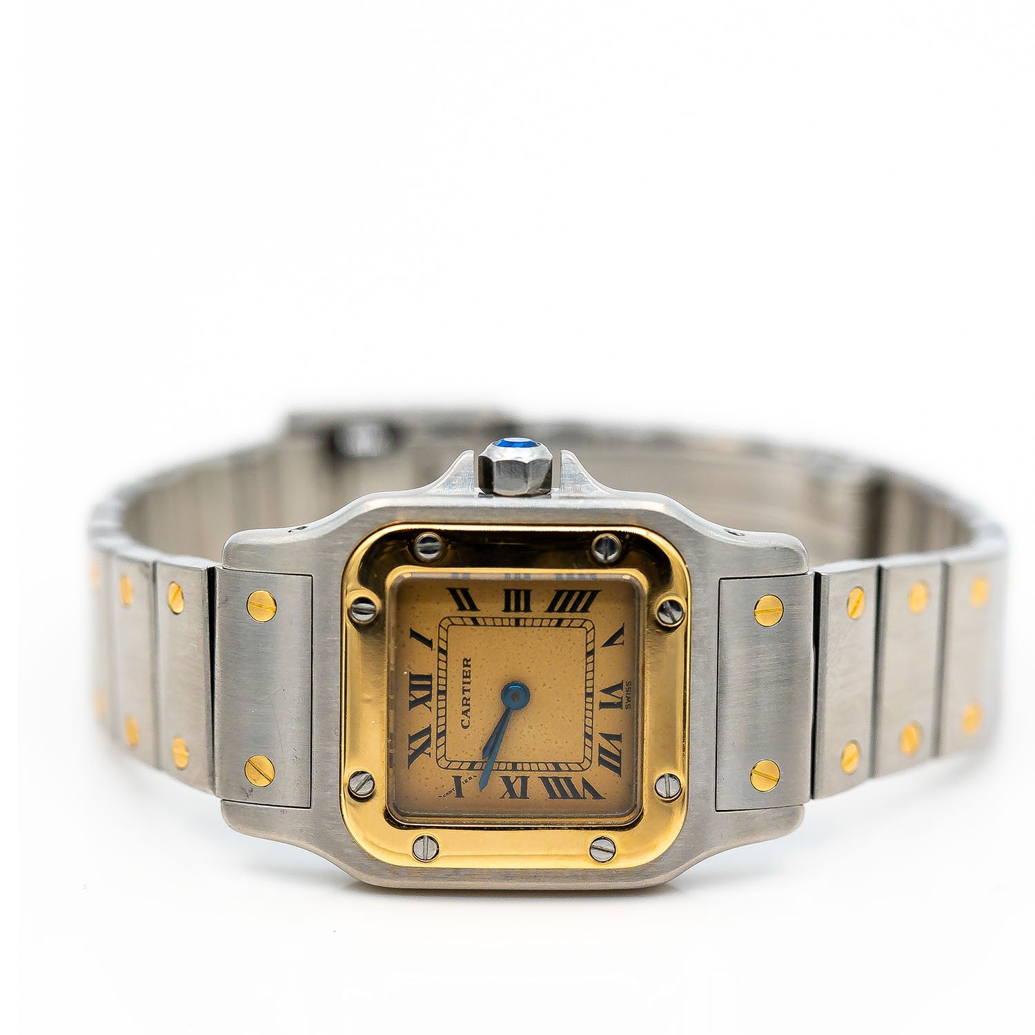 Cartier Santos 24mm Ref.1057930 Edelstahl Gelbgold Quarz