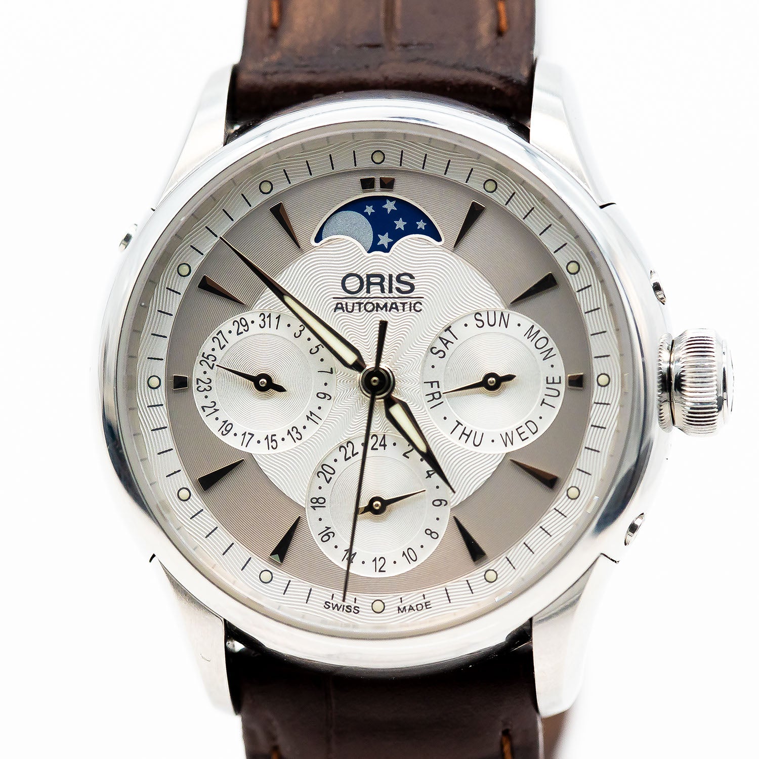 Oris Artelier Complication Ref.01 581 7606 4051-07 5 18 70FC Automatik Croco 35mm